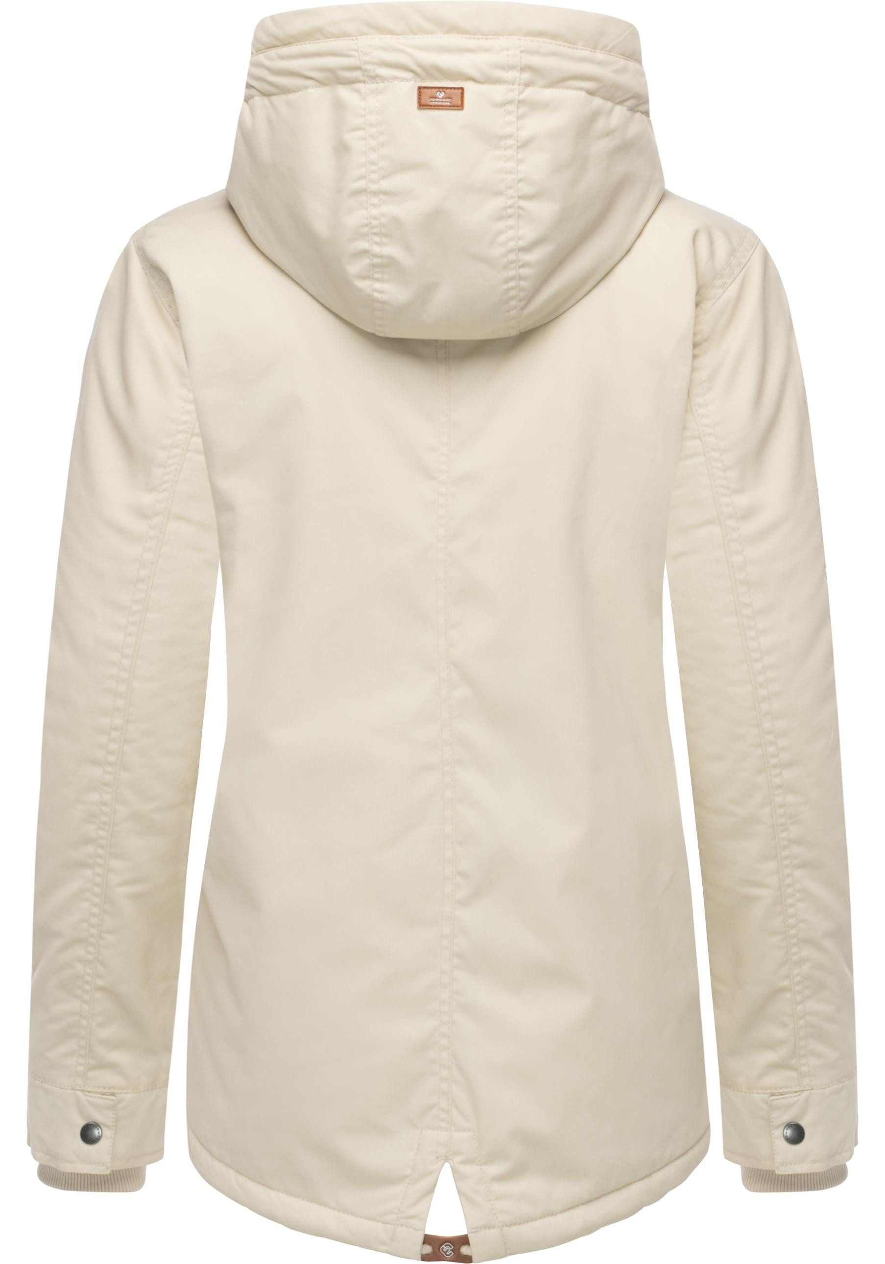 Ragwear Winterjacke Parkker Warm YOUMODO Winter Parka mit kuscheligem Teddy-Innenfutter