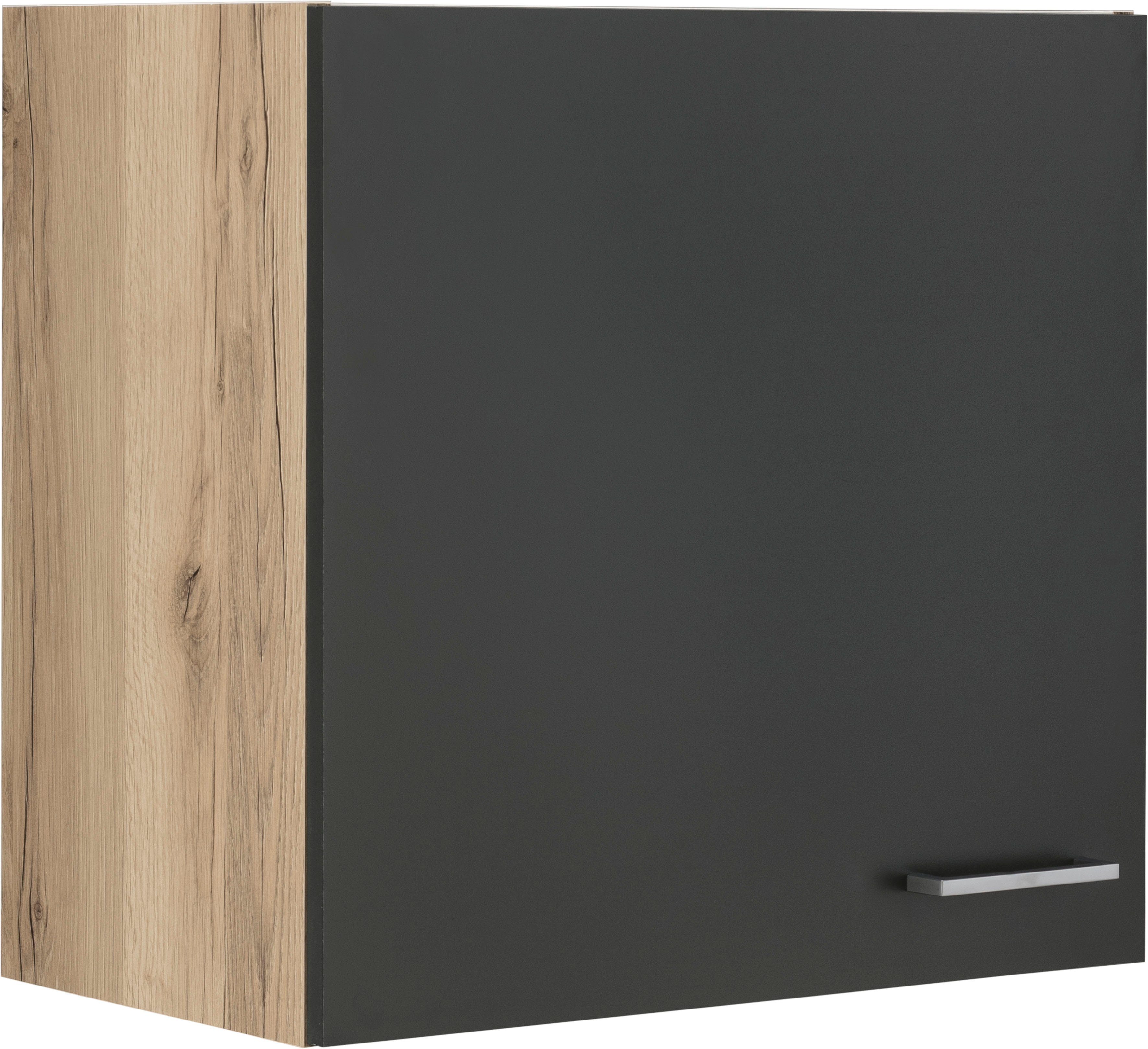 OPTIFIT Hängeschrank Breite mit Iver 60 cm, Tür wildeichefarben 1 anthrazit 