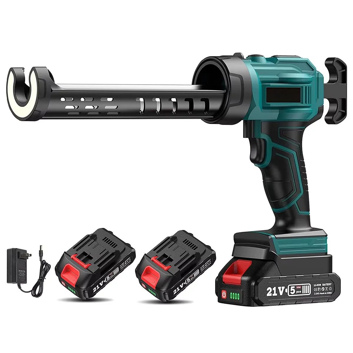 Athlix Heißklebepistole Elektrische Klebepistole Kabellos 4 Geschwindigkeiten, 4 Stufen, 0–220 mm/min, 300kg Schubkraft