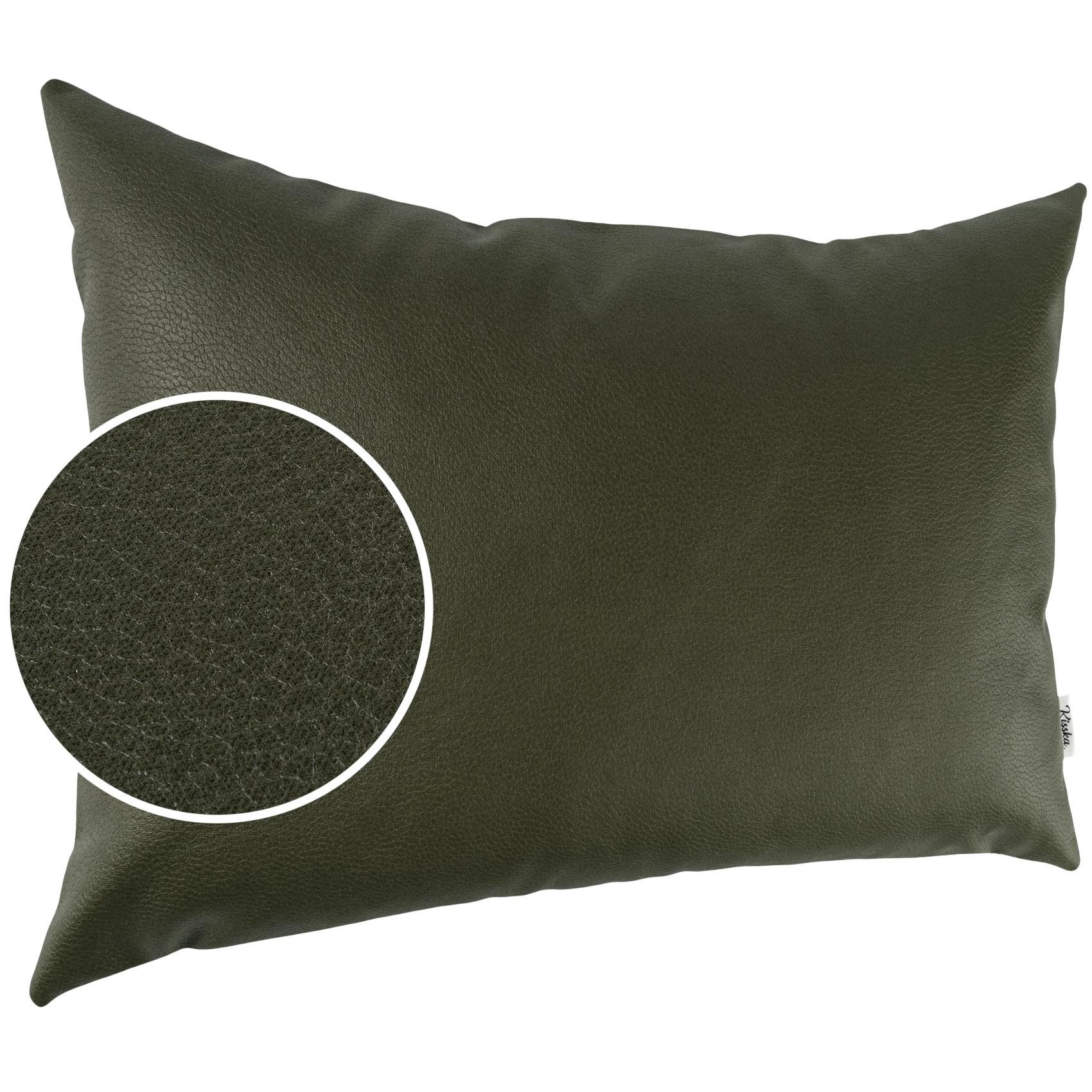 Kisska Dekokissen Kissenhülle KUMO atmungsaktive Kunstleder Kissenbezug Zie günstig online kaufen