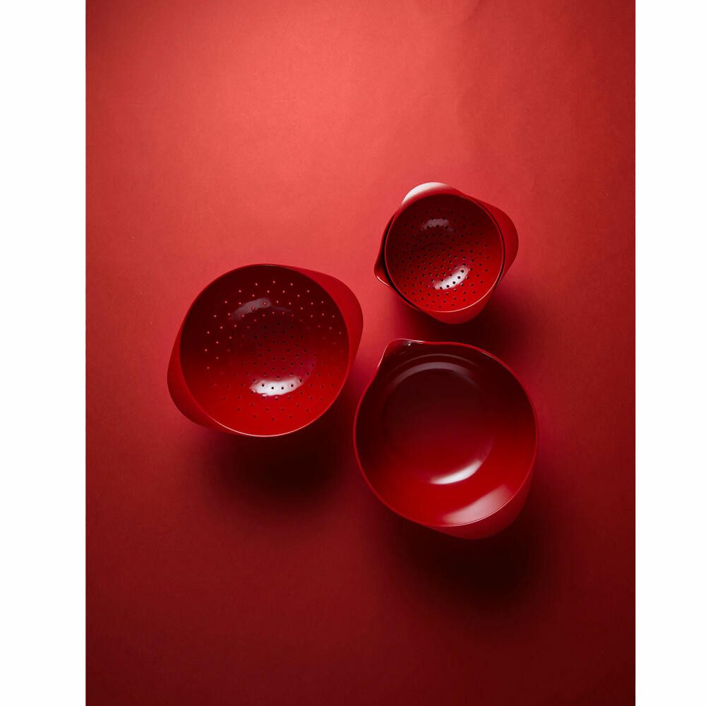 ROSTI Seiher für Margrethe Schüssel 4 L Rot, Melamin-Kunststoff