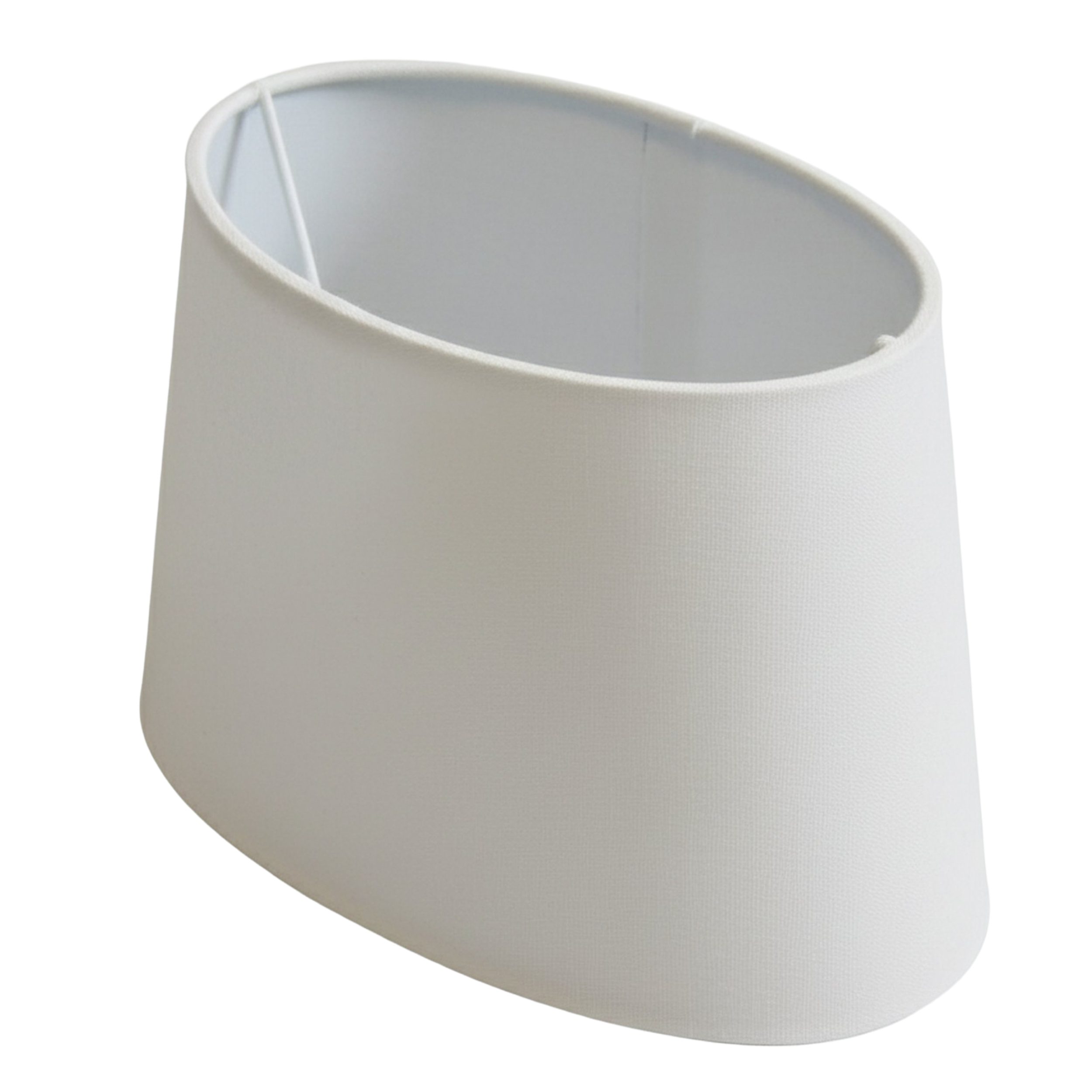 B&S Lampenschirm Lampenschirm oval Velvet weiss B:26x19/T:21x14,5/H:17cm, Jinming