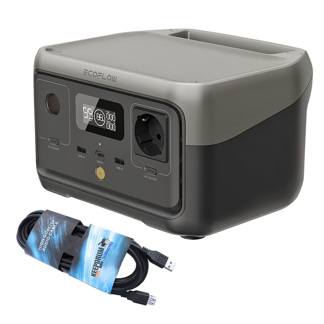 Ecoflow Ecoflow River 2 Powerstation mit USB-Verlängerung Smart-Home-Station