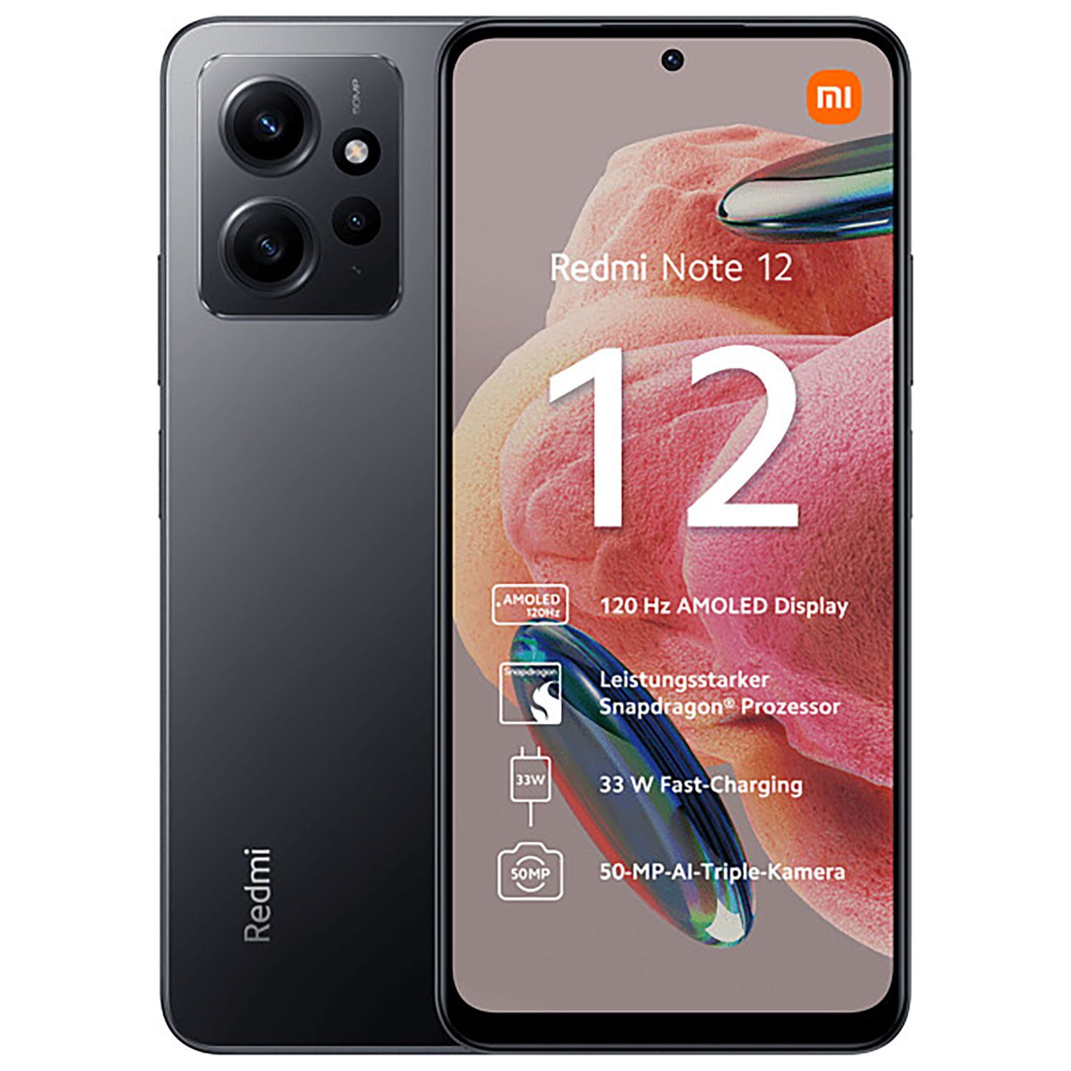 Xiaomi Redmi Note 12 Smartphone (16.94 cm/6.67 Zoll, 128 GB Speicherplatz, 50 MP Kamera)
