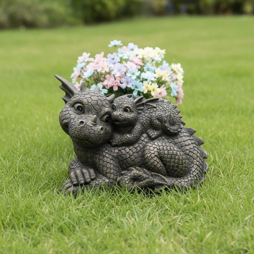 MystiCalls Gartenfigur Gartendrache - Modell Mama günstig online kaufen