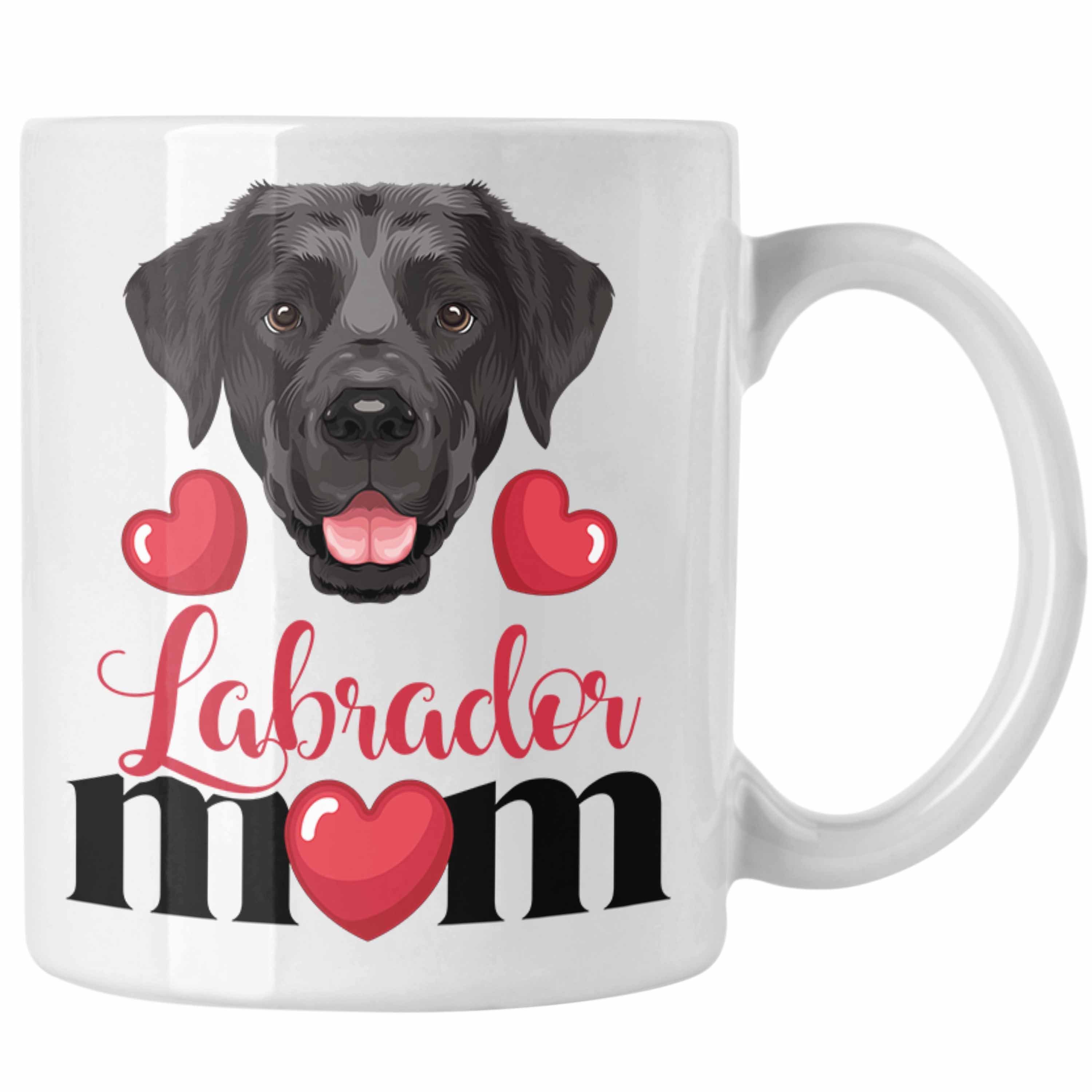 Trendation Tasse Tasse Mom Weiss Geschenk Besitzer Geschenkidee Lustiger Mama Spruch Labrador