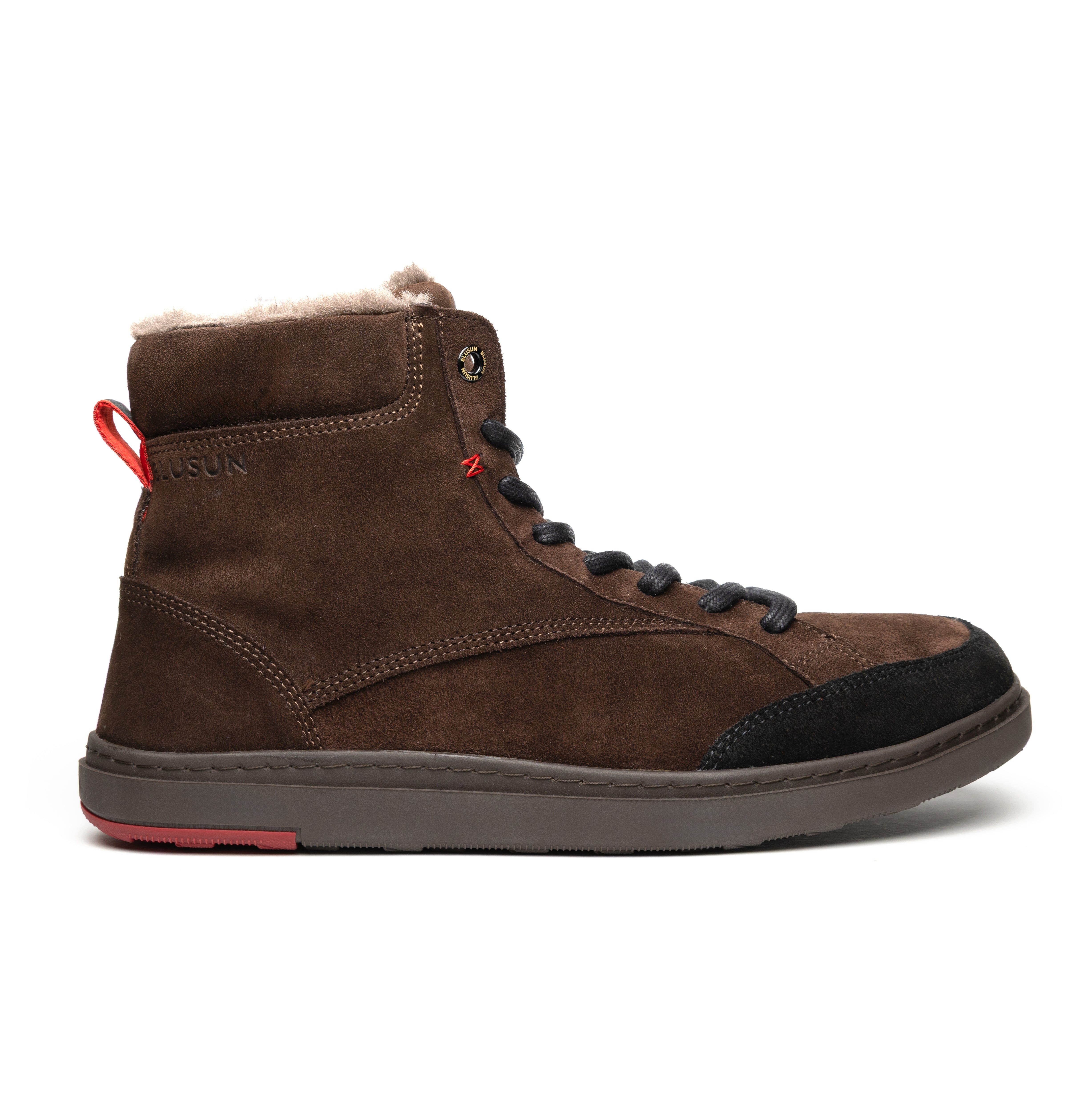 BLUSUN BLSN-035W brown Barfußschuh (1 Paar, flexible Barfußsohle) Leder