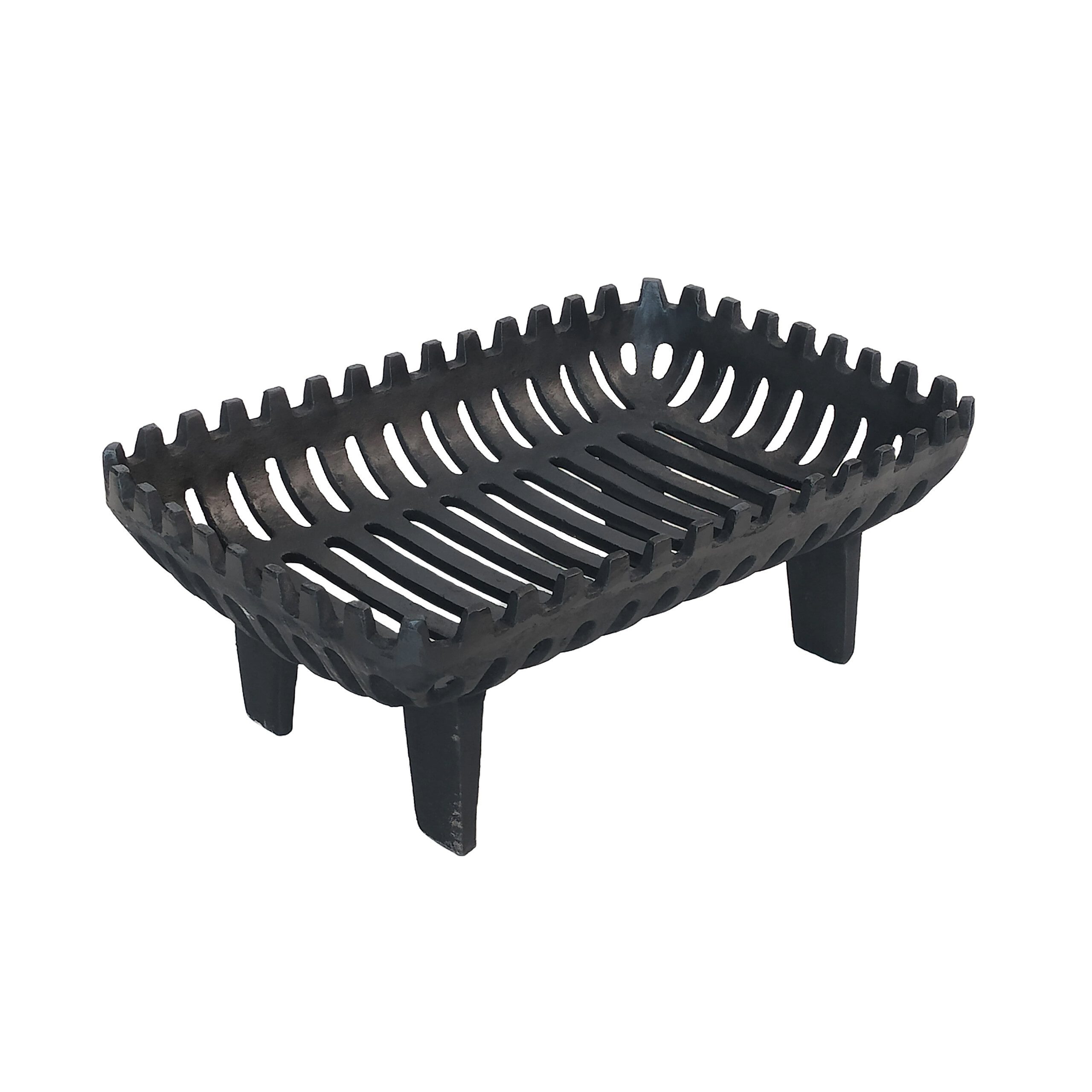 relaxdays Feuerrost Kaminrost Gusseisen mit Standfüßen, 42x28 cm, (1-St), L