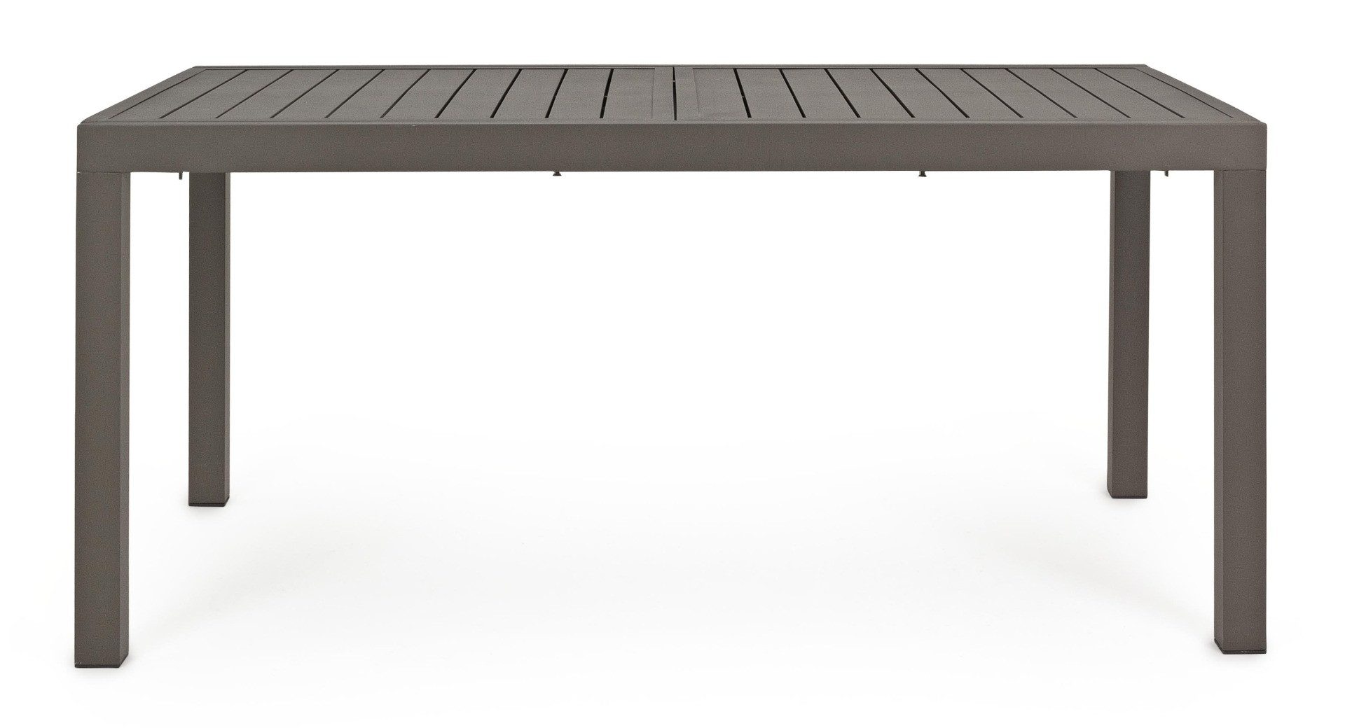 Feeling4Home Esstisch Hilde aus Aluminium, 160-240x90 cm, Braun, Geeignet für 8-10 Personen