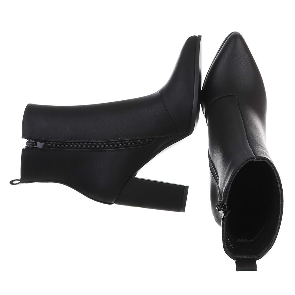 Ital-Design Elegante Stiefeletten mit Blockabsatz für Damen High-Heel-Stief günstig online kaufen