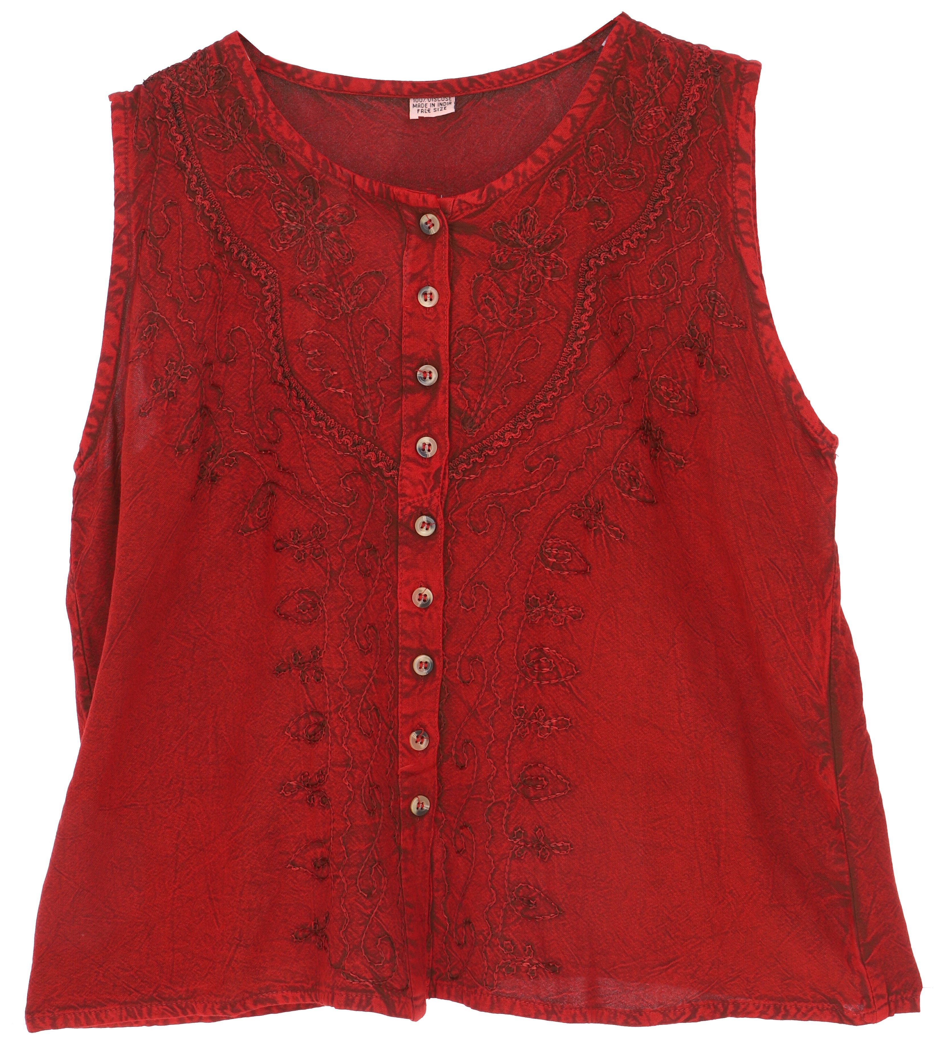 Guru-Shop T-Shirt Besticktes indisches Hippie Top, günstig online kaufen