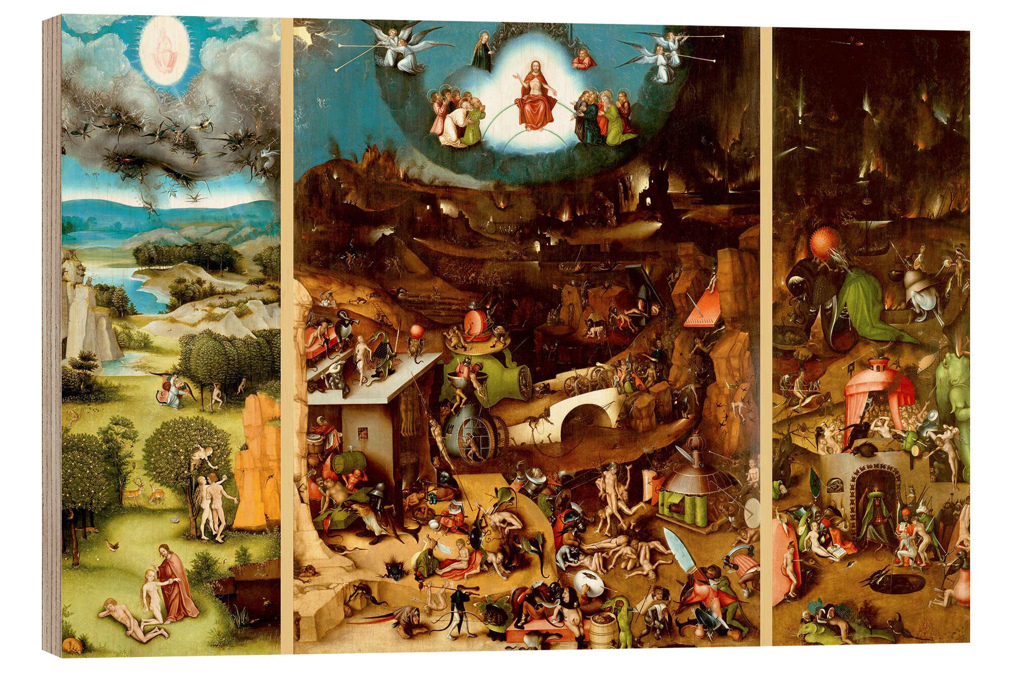 Holzbild Hieronymus Bosch