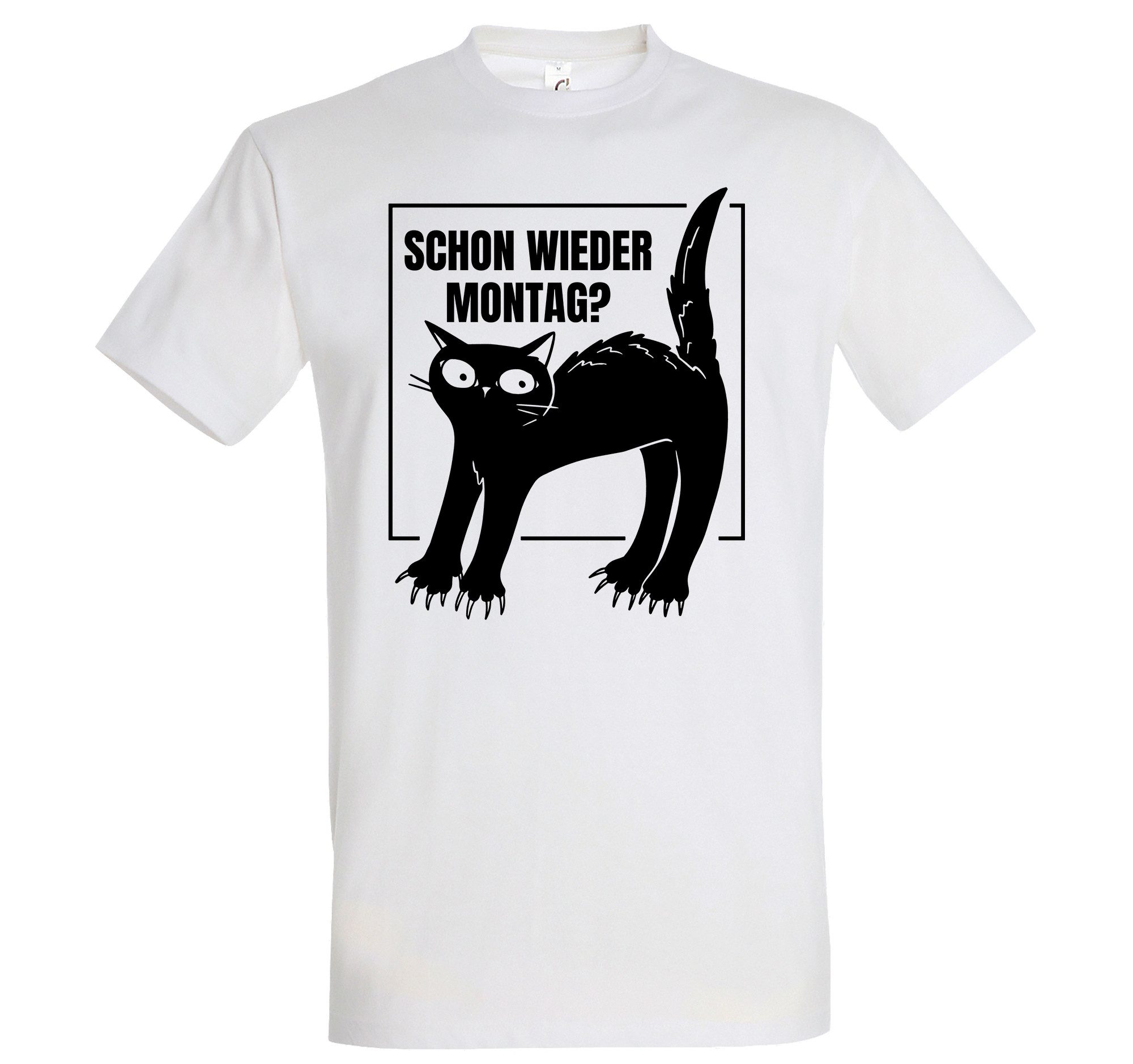 Youth Designz Print-Shirt Montags Katze Herren günstig online kaufen