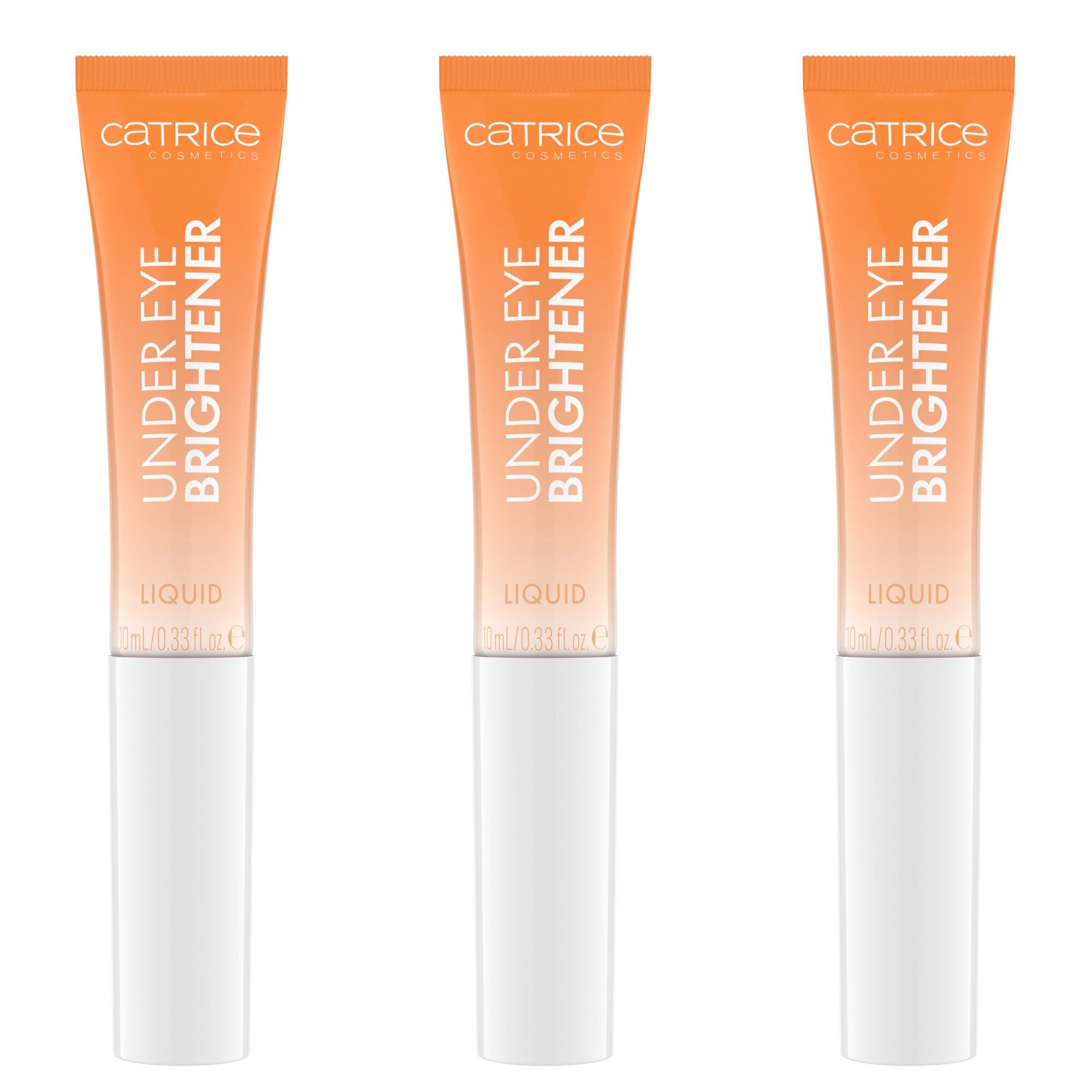 Catrice Augenpflege-Set Under Eye Brightener Liquid, 3-tlg., Lichtreflektierend, kaschierend, warmer Natur-Ton