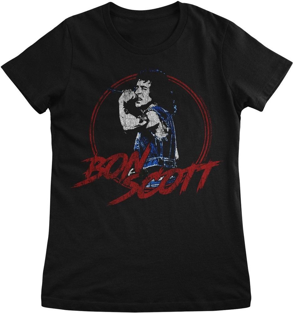 AC/DC T-Shirt Bon Scott Live Girly Tee
