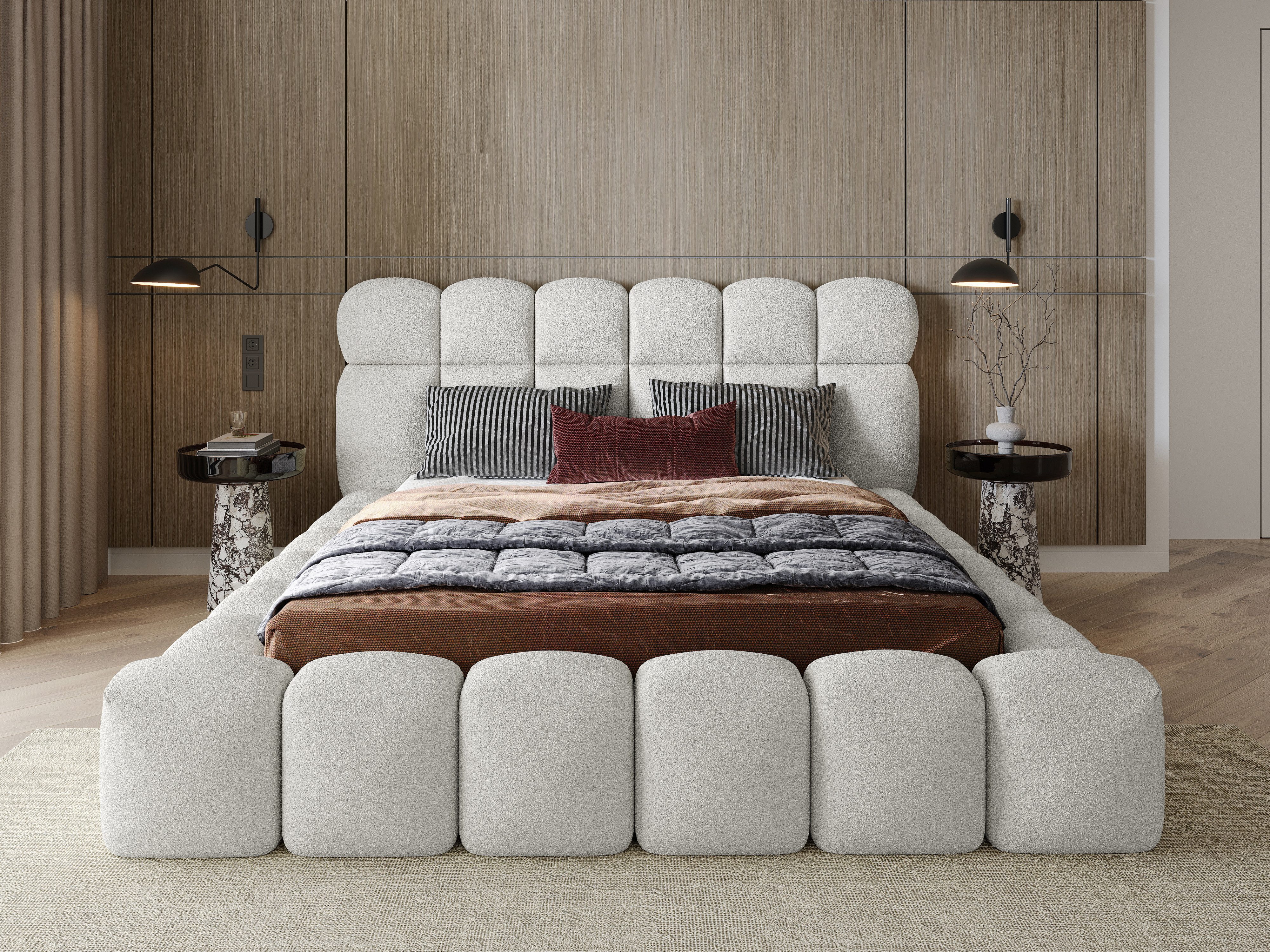 wonello Polsterbett Mira XL 3 (das Original), Bett mit Bettkasten und Latte günstig online kaufen