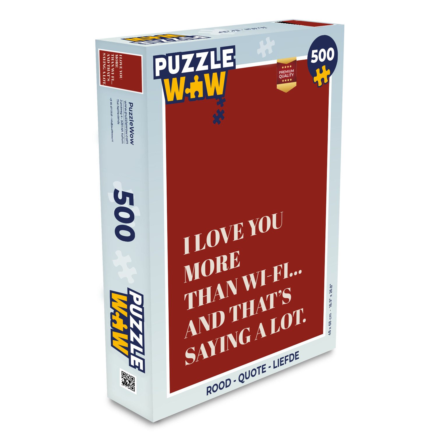 Puzzle Rot - Zitat - Liebe