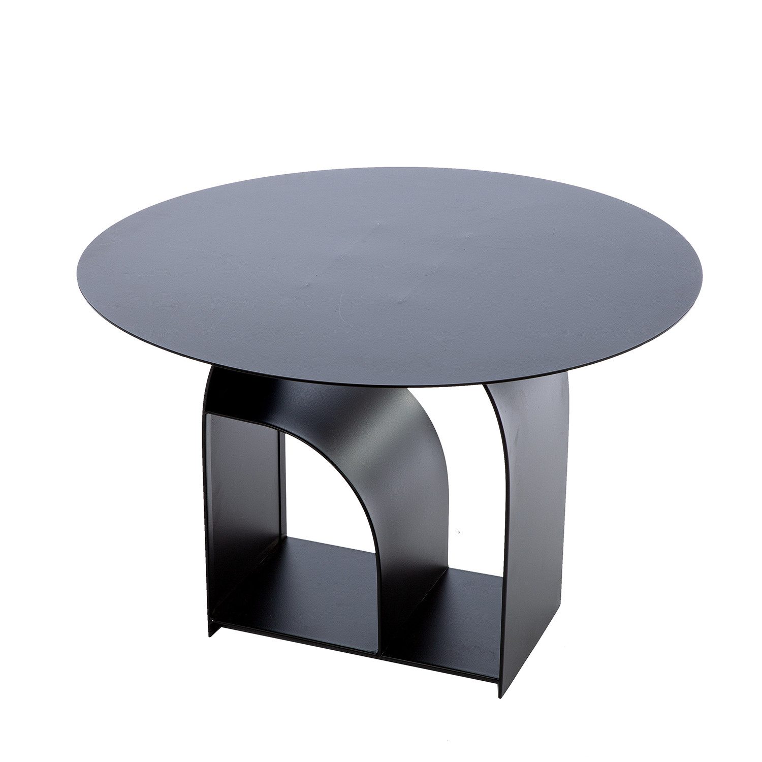 GILDE Beistelltisch MEMPHIS Beistelltisch - schwarz - Metall - Höhe 40cm x Ø 60cm - Ablage (1x Beistelltisch, Tische - Dekoration - Nachttisch - Wohnzimmer), Tisch - Ablagetisch - Couchtisch - Sofatisch