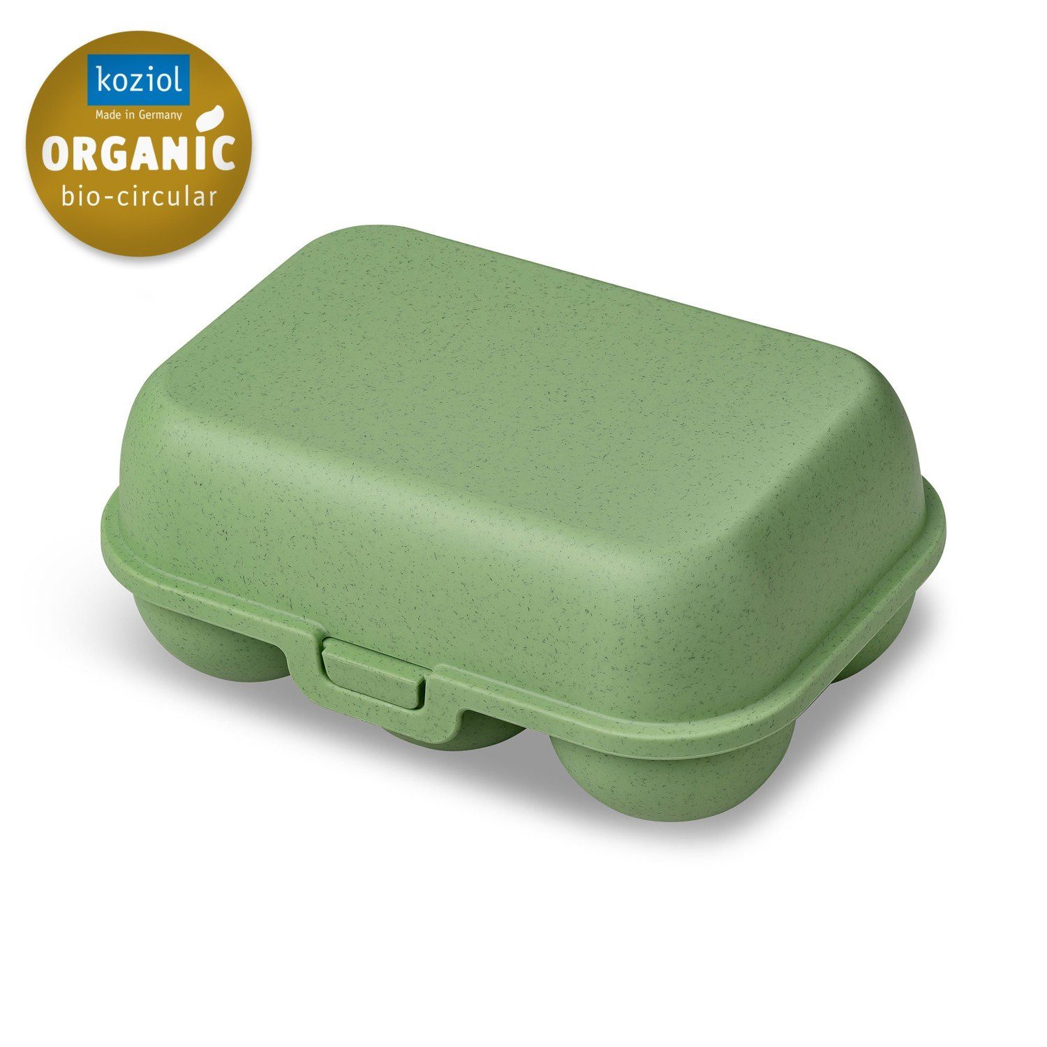 KOZIOL Eierkorb Eierbox Eggs To Go Mini nature leaf green, Kunststoff