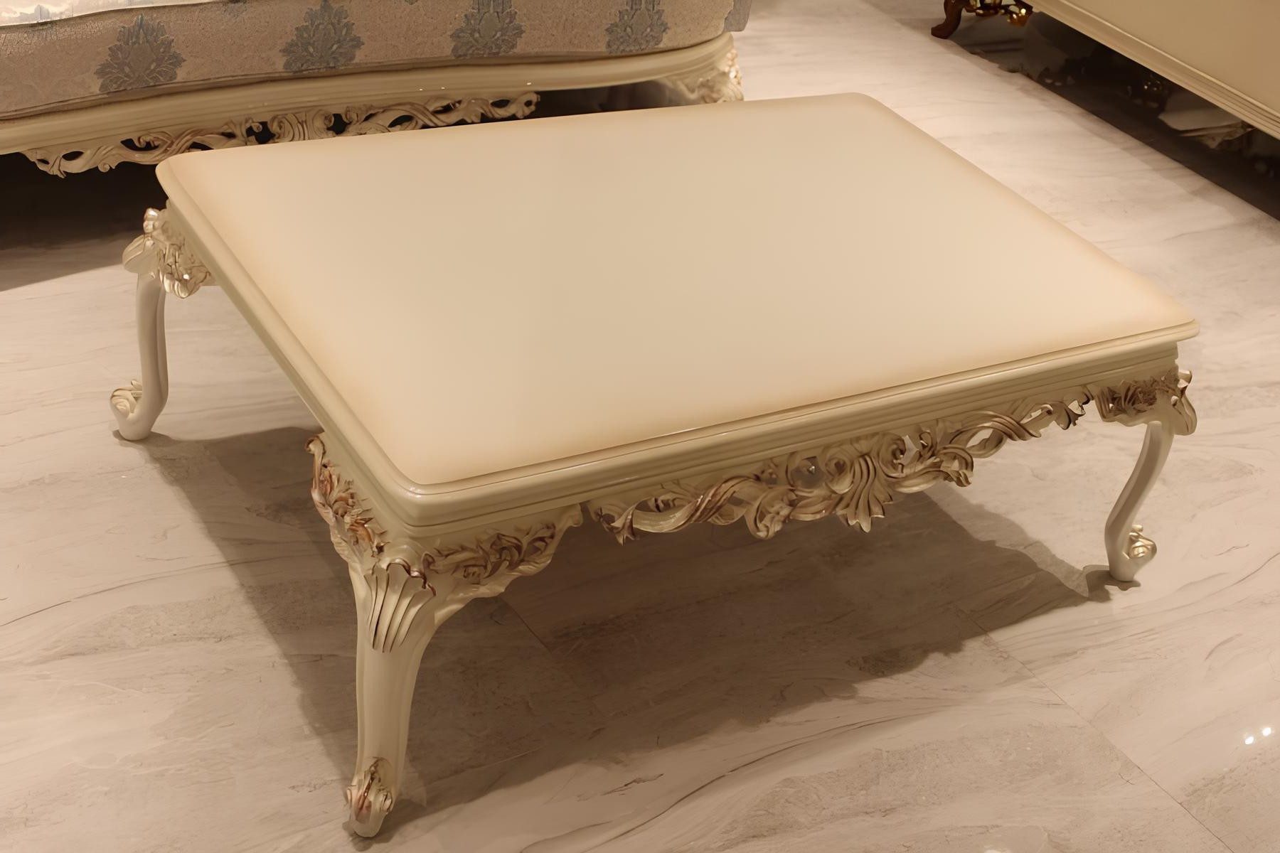 Xlmoebel Couchtisch Glamouröser Wohnzimmer Tisch mit edlen Details und modernem Desig, Made in Europa