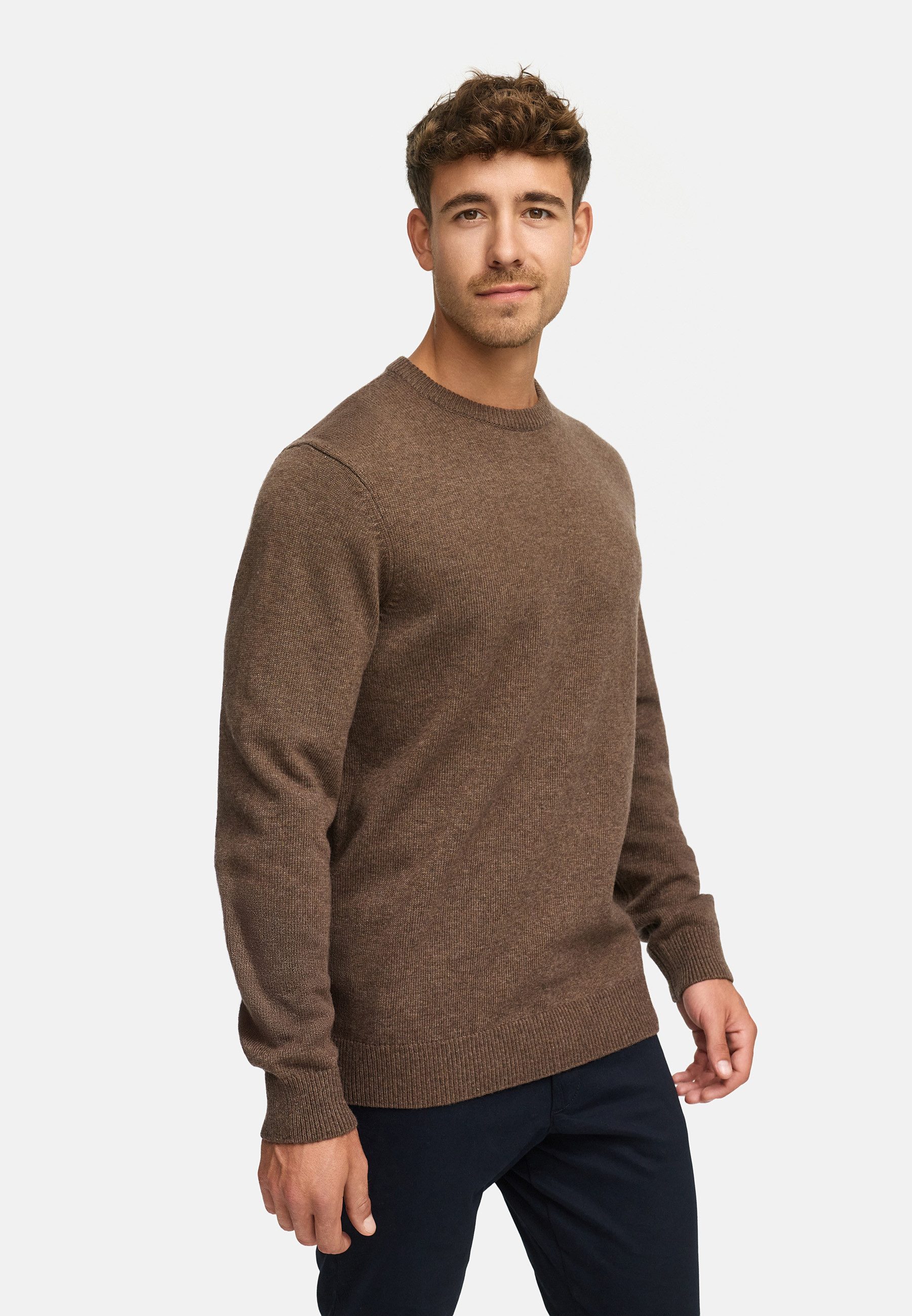 Indicode Strickpullover Herren INMargous o-neck Pullover Herrenpullover Herrenpullover mit Rundhalsausschnitt