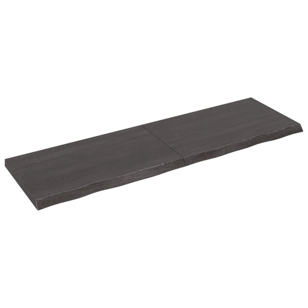 furnicato Tischplatte Massivholz Behandelt 200x60x(2-6)cm Eiche