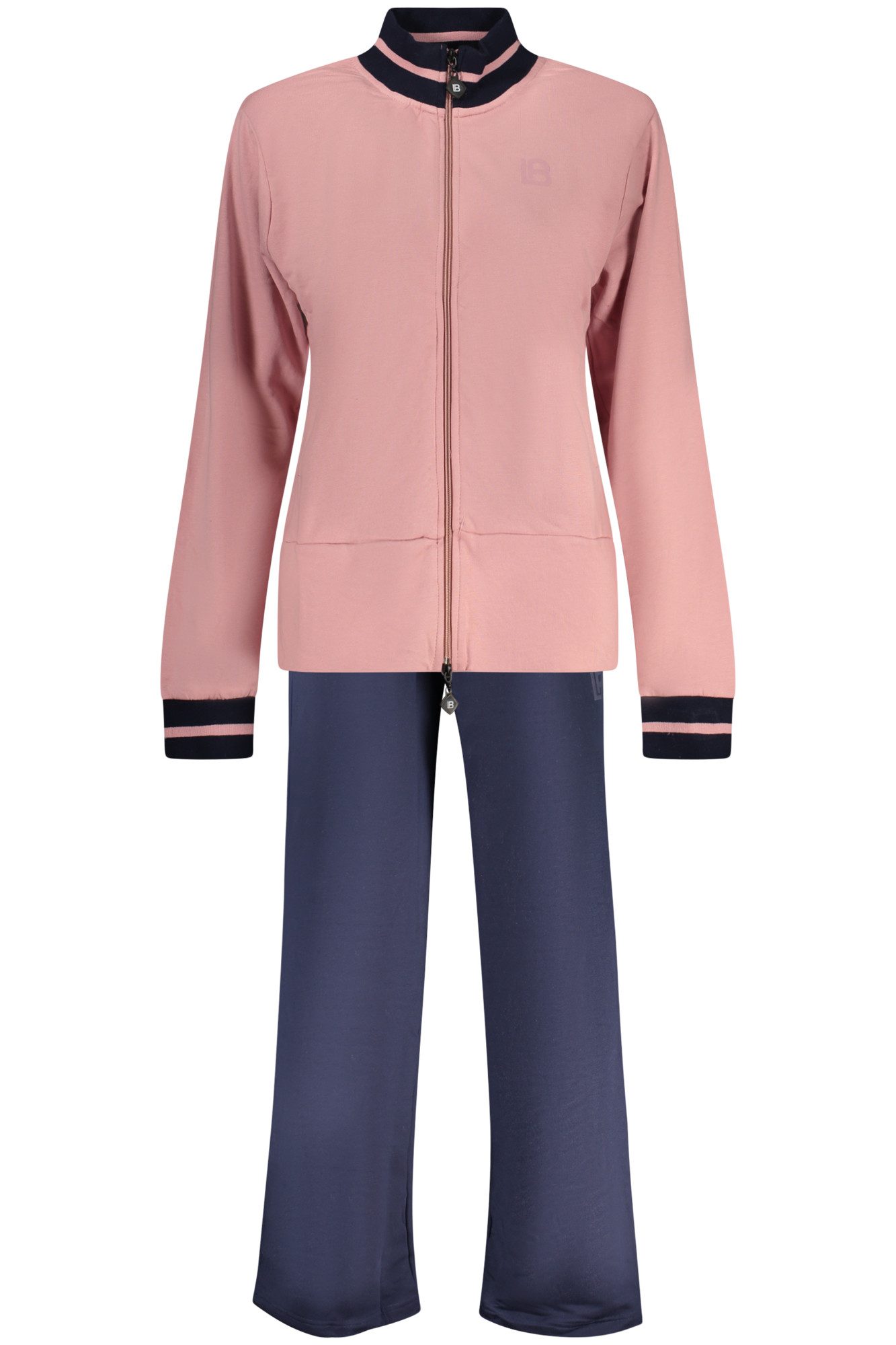 Laura Biagiotti 5-Pocket-Hose Eleganter Damen Jogginganzug in Rosa mit Sweatjacke und Hose