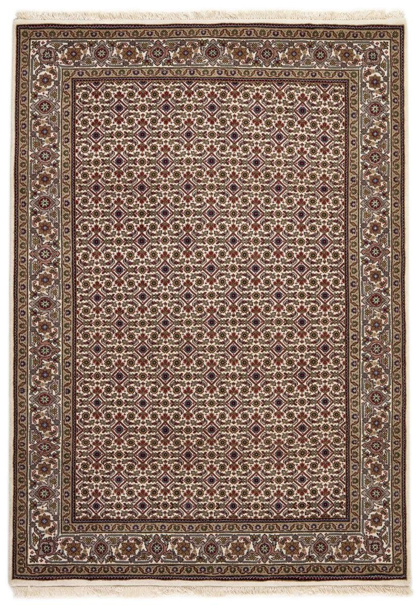 Orientteppich Indo Täbriz 145x206 Handgeknüpfter Orientteppich, Nain Trading, rechteckig, Höhe: 12 mm