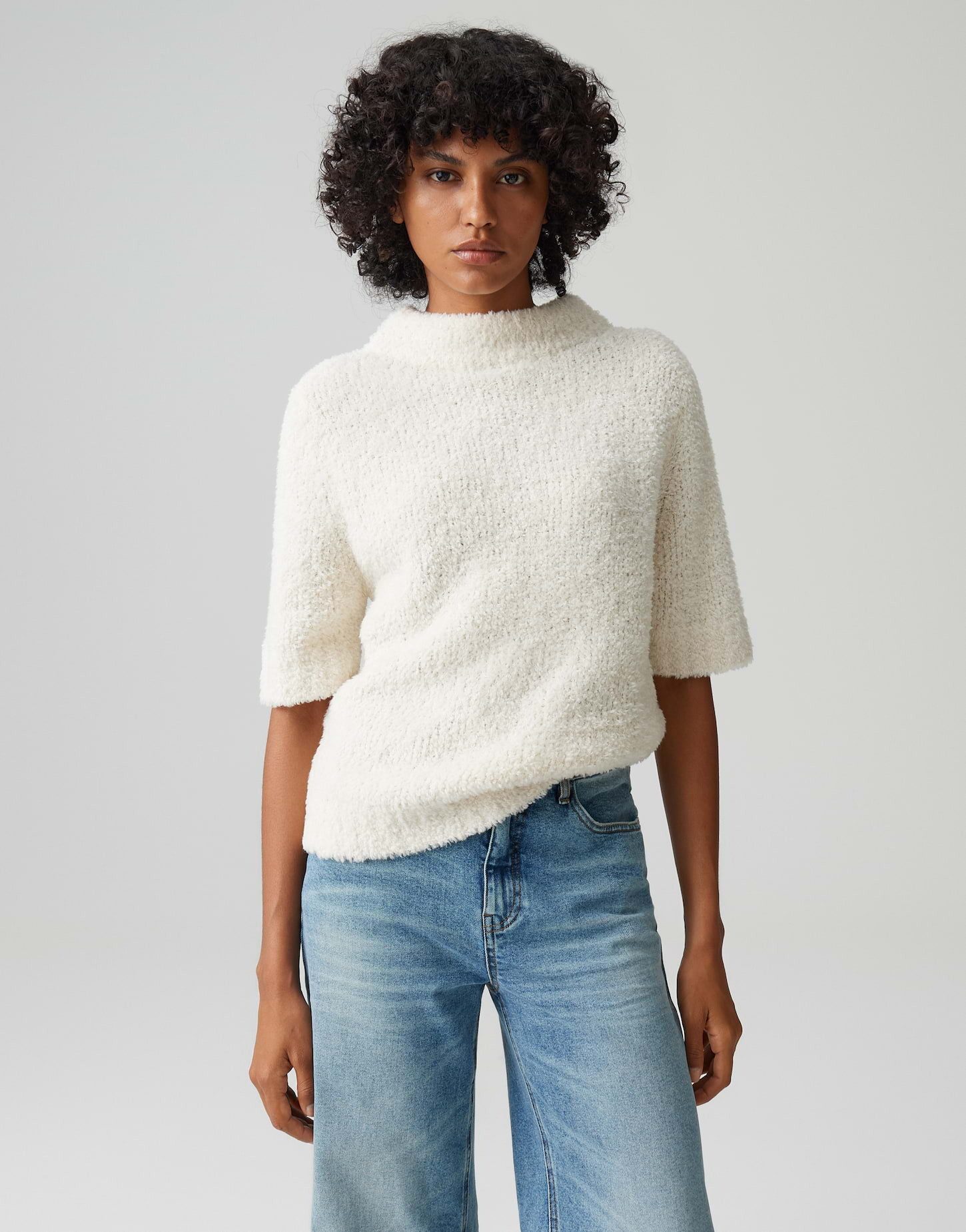 OPUS Kurzarmpullover PUNES Slim Fit mit günstig online kaufen