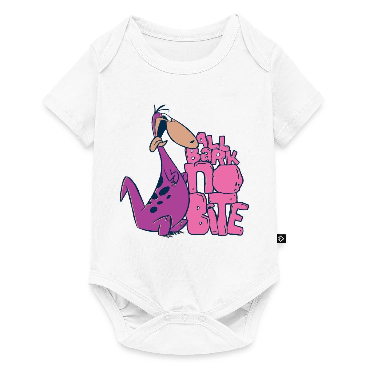 Spreadshirt The Flintstones Dino Spruch All Bark No Bite Kurzarm Tages Baby Body (1-tlg)
