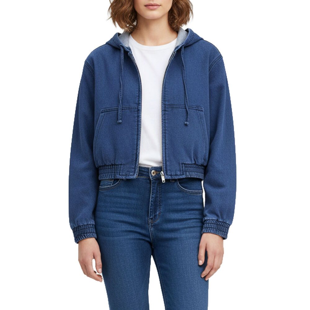 Ital-Design Jeansjacke Kapuzenjacke im Jeanslook für Damen – Stylisch und b günstig online kaufen