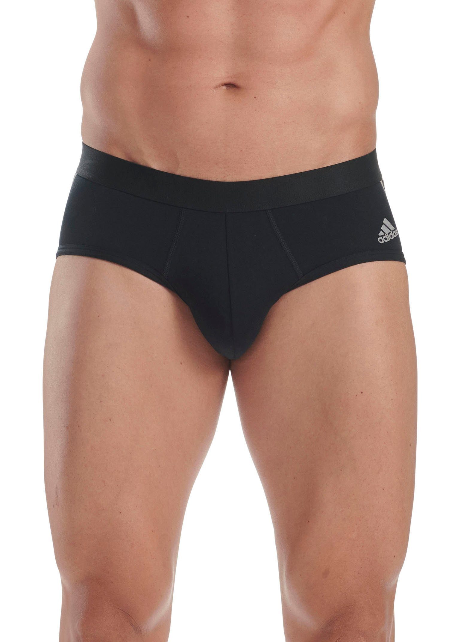 (3er-Pack) adidas Nahtverarbeitung weicher schwarz mit Unterhose Slip Sportswear