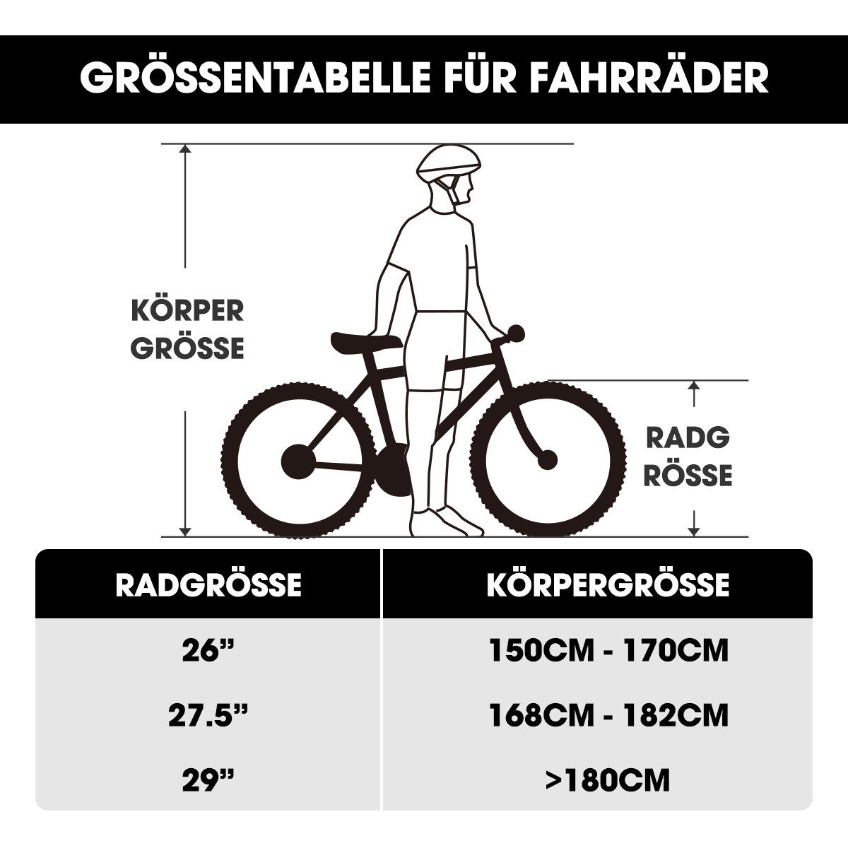 HILAND Mountainbike 26 27,5 29 Zoll bike MTB für Männer Frauen, Studenten-Pendlerfahrrad, mit V-Bremse, 21 Gang, Federgabel, Hochwertiger Rahmen,Kettenschaltung – Bild 4 von 5