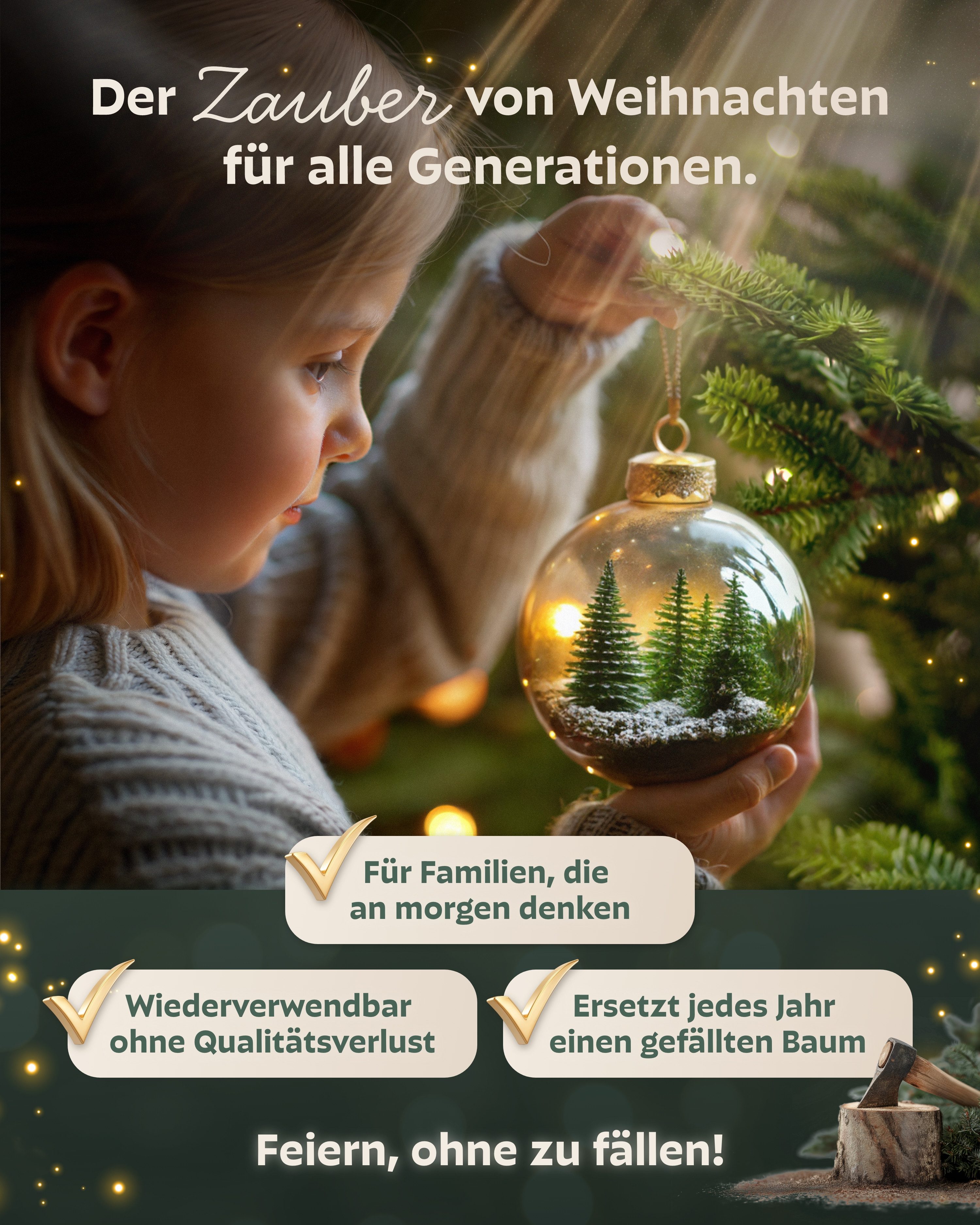 HAVN Künstlicher Weihnachtsbaum Nordlys, Tannenbaum in Nordmanntannen-Optik, mit Holzständer, Nordmanntanne, PE-Spritzguss-Spitzen, PVC-Zweige, Fadenwicklung, u – Bild 5 von 5