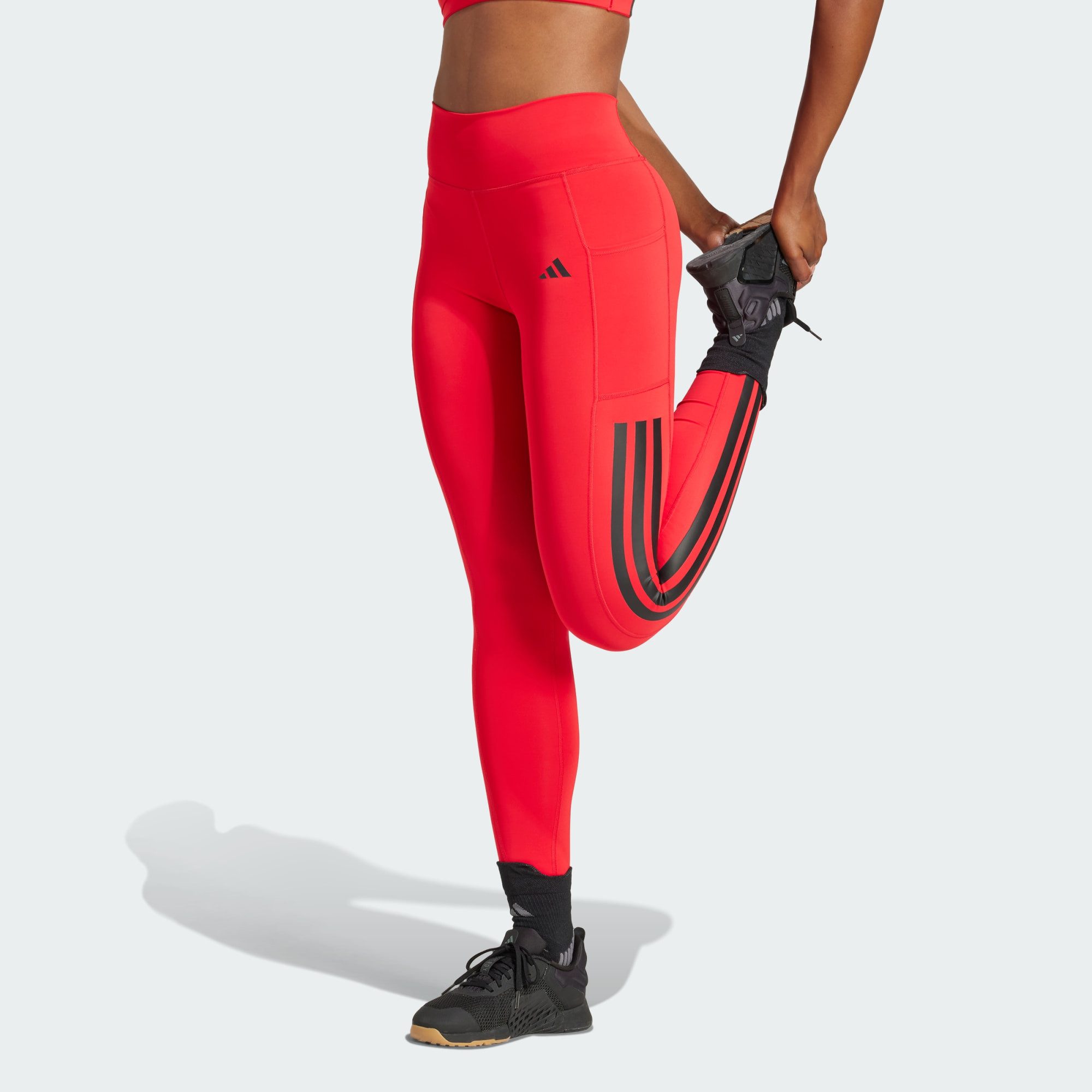 adidas Performance Funktionstights OPTIME 3-STREIFEN FULL-LENGTH günstig online kaufen