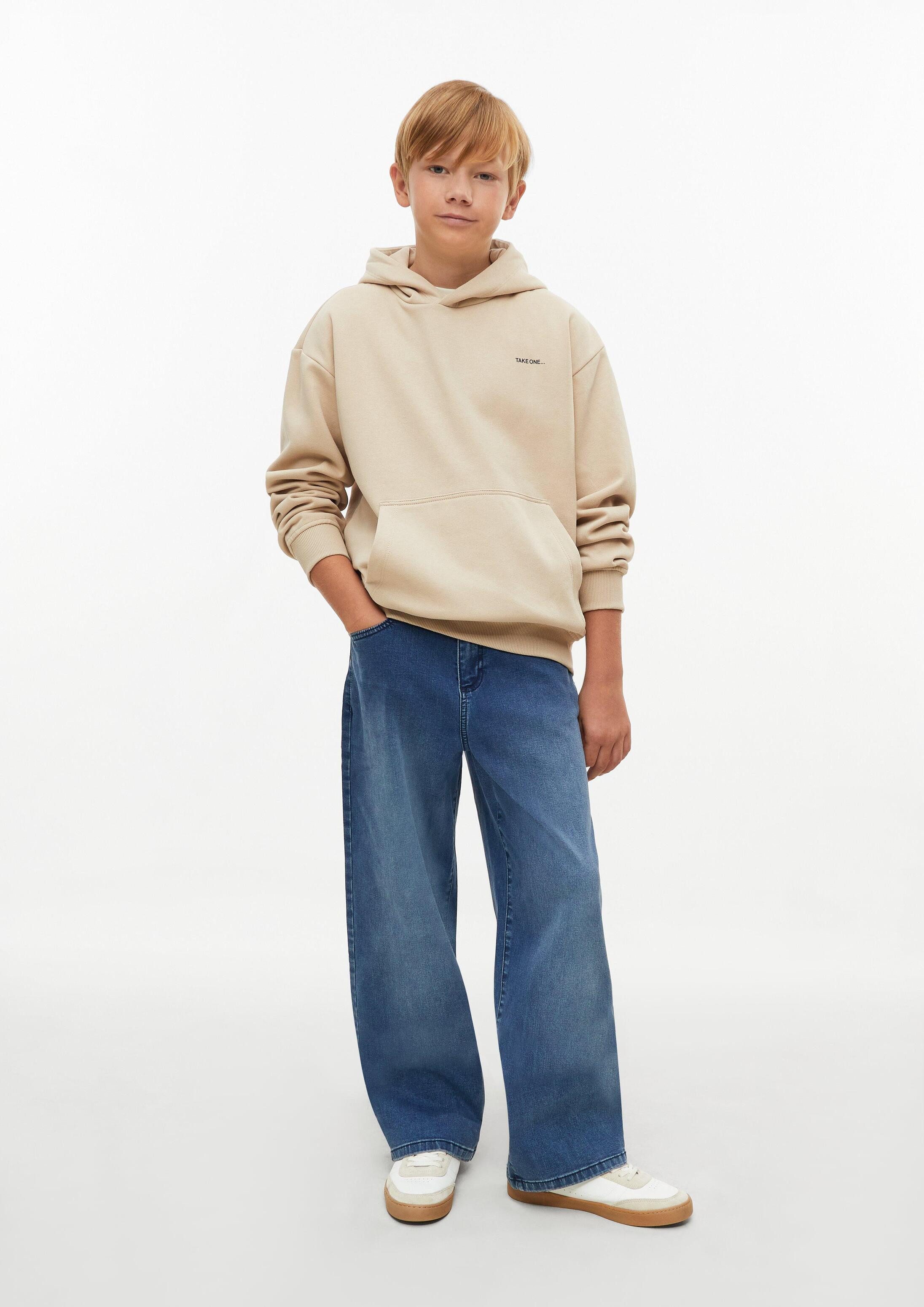 s.Oliver Sweatshirt Sweatshirt Kuscheliger Oversize-Hoodie mit Print-Detail – Bild 3 von 4