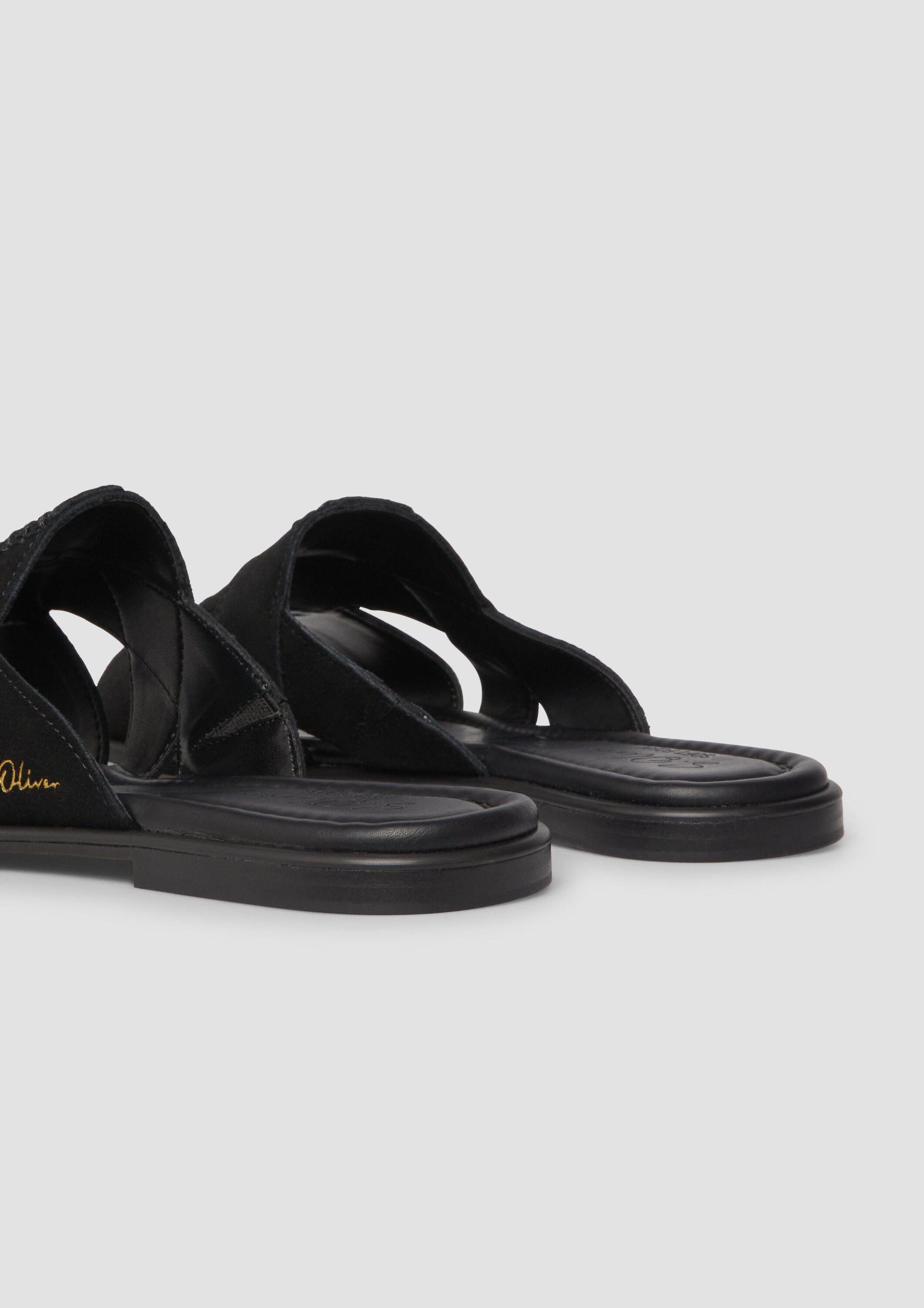 s.Oliver Sandalen Sandale Sandalen aus Veloursleder