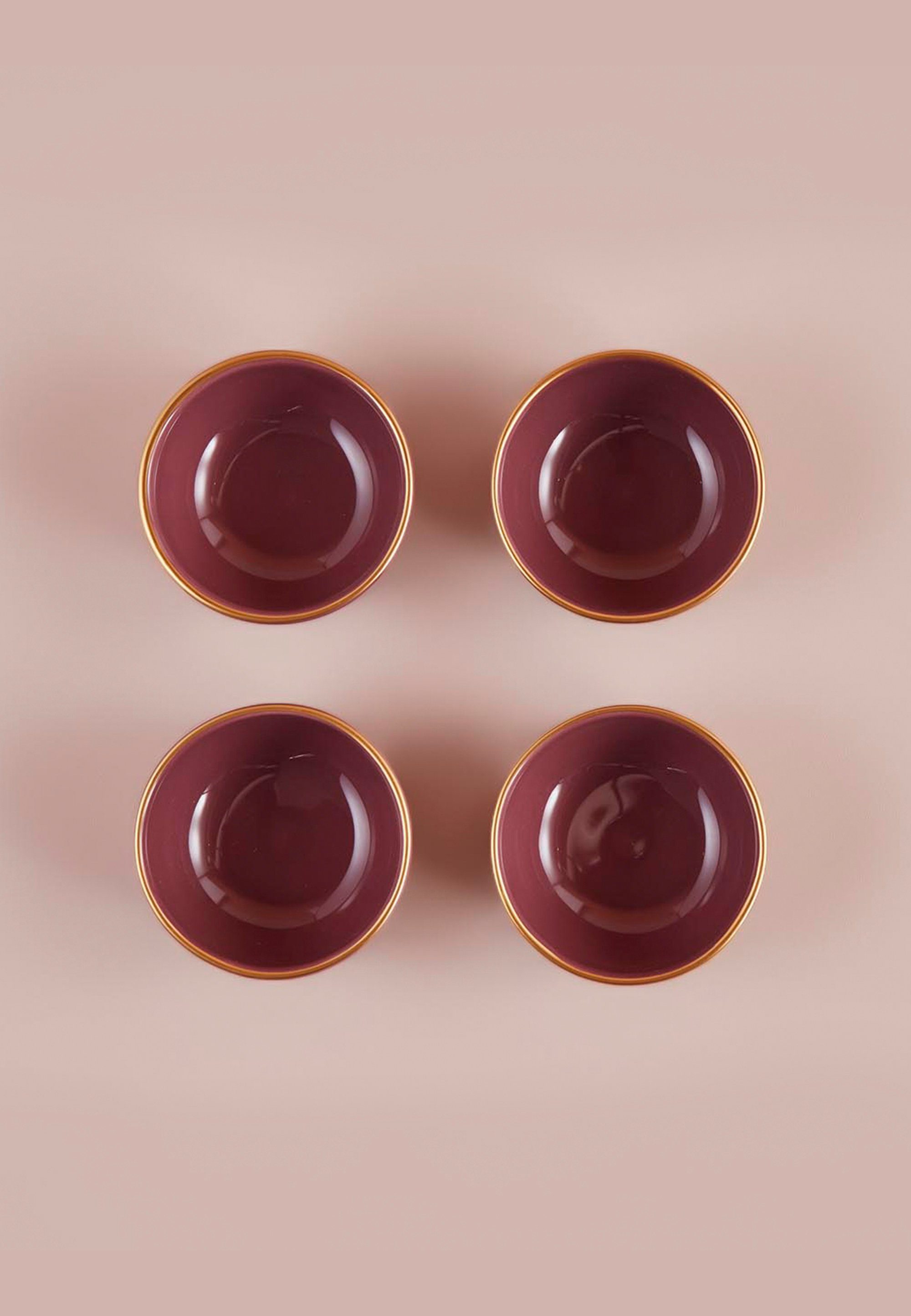 Bella Maison Servierplatte Allure, Keramik, Keramik, (4-tlg), im praktischen 4er-Set altrosa | Servierplatten