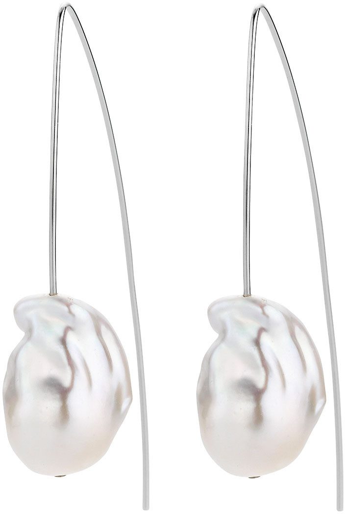 Adriana Paar Ohrhaken Schmuck Geschenk Silber 925 Ohrringe Firenze, Made in Germany - mit Süßwasserzuchtperle