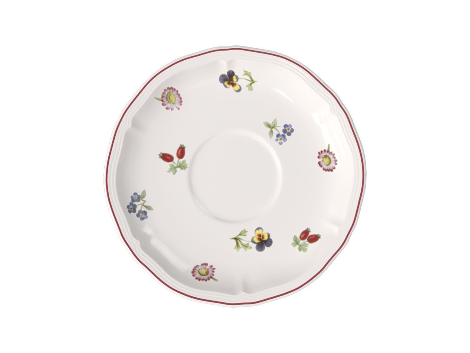 Villeroy & Boch Untertasse Petite Fleur Frühstücksuntertasse 17cm Set6