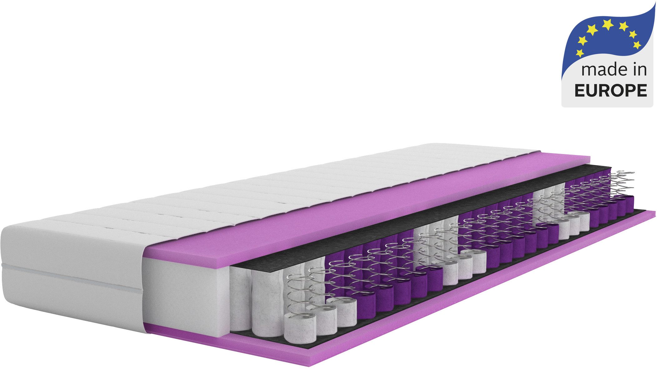 Taschenfederkernmatratze NEUHEIT: Torne 21, 7 Zonen Matratze in 90x200 cm, 140x200 cm & mehr, OTTO home, 21 cm hoch, Wendematratze H2/H3/H4, ergonomisch, 400 Federn (bei 100x200 cm)