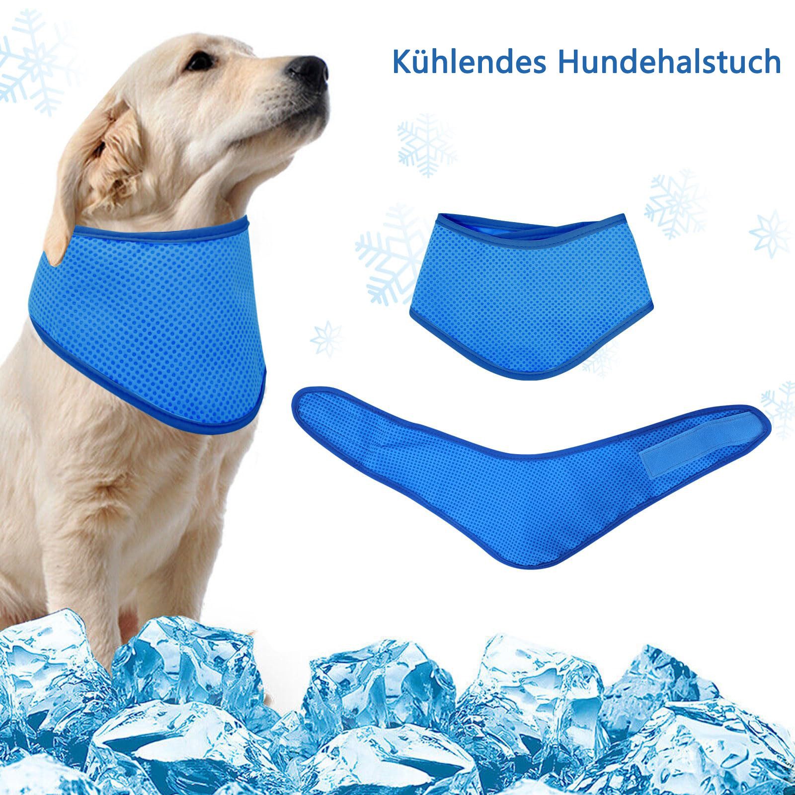 Thumbnail - Coonoor Tier-Halstuch Kühlendes Hundehalstuch Hunde-Halsband atmungsaktives Kühlhalsband, für Haustiere, sofort kühlende...