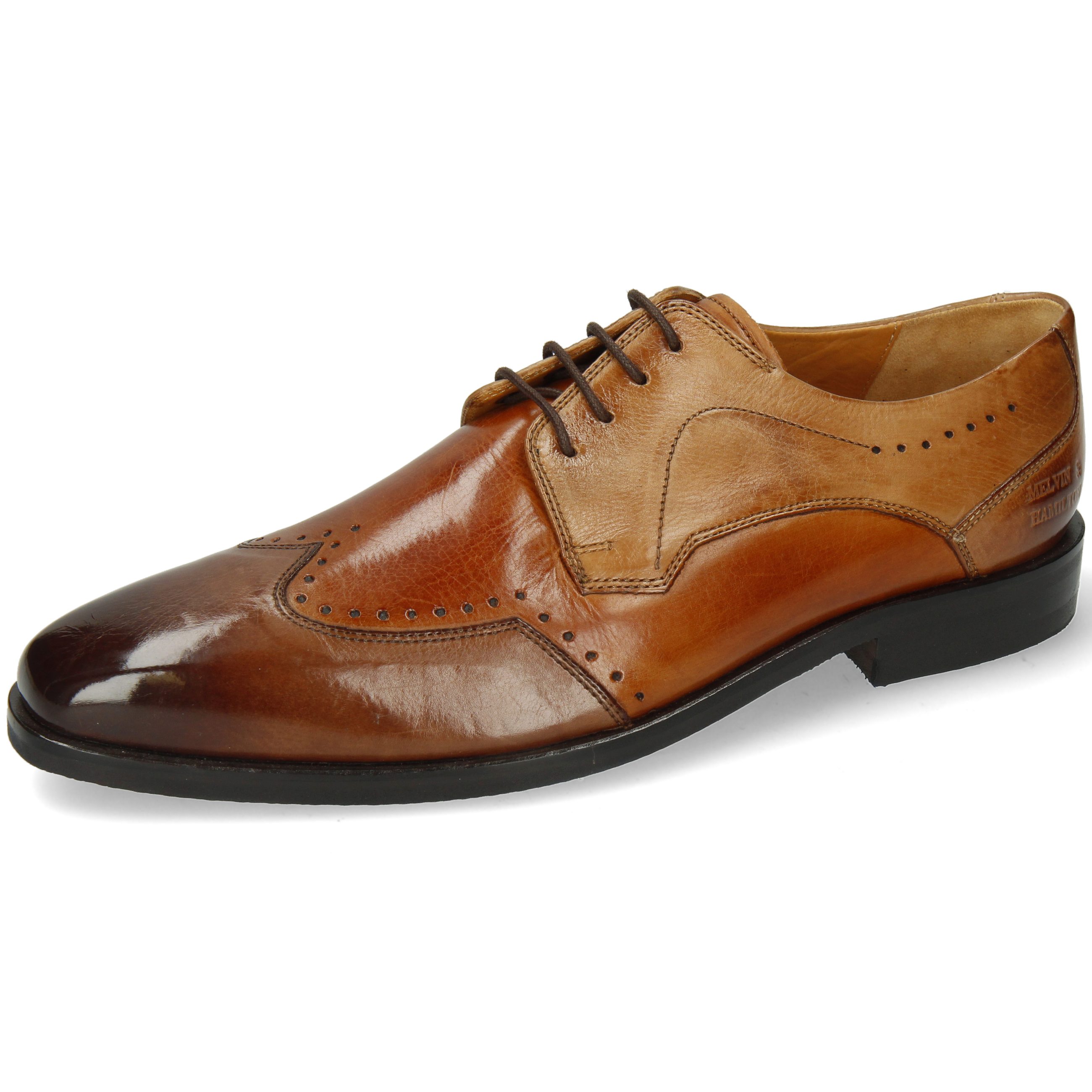Chaussure Homme Melvin & Hamilton Alex 1 - Oxford En Cuir De Veau Tannage Végétal - Semelle Cuir Et Gomme