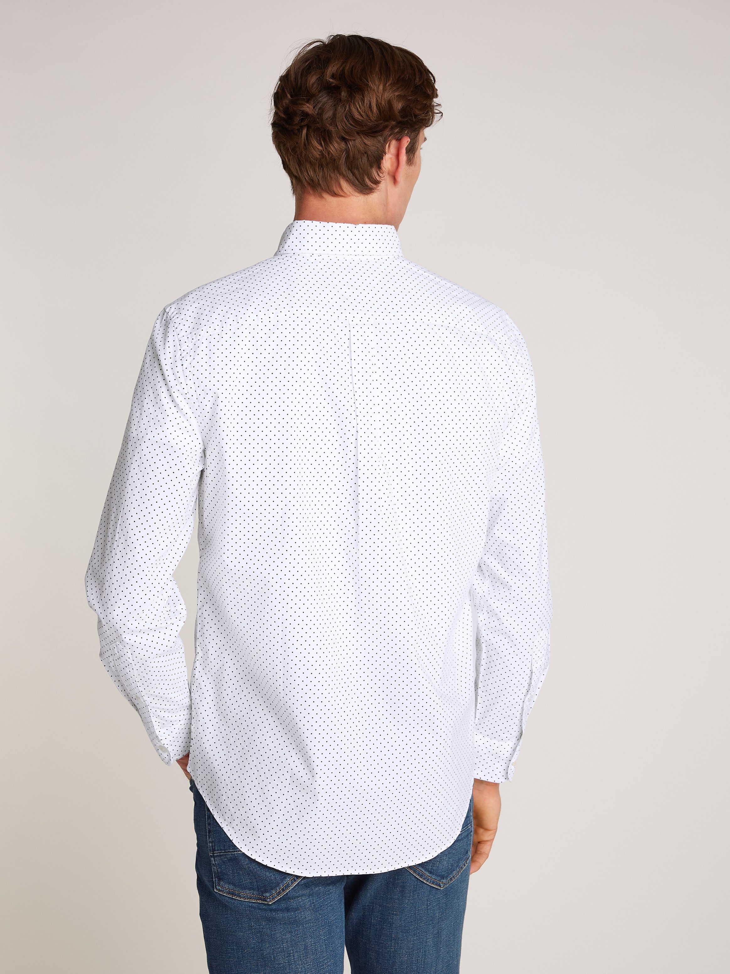 Tommy Hilfiger Businesshemd FLEX POPLIN POLKA günstig online kaufen