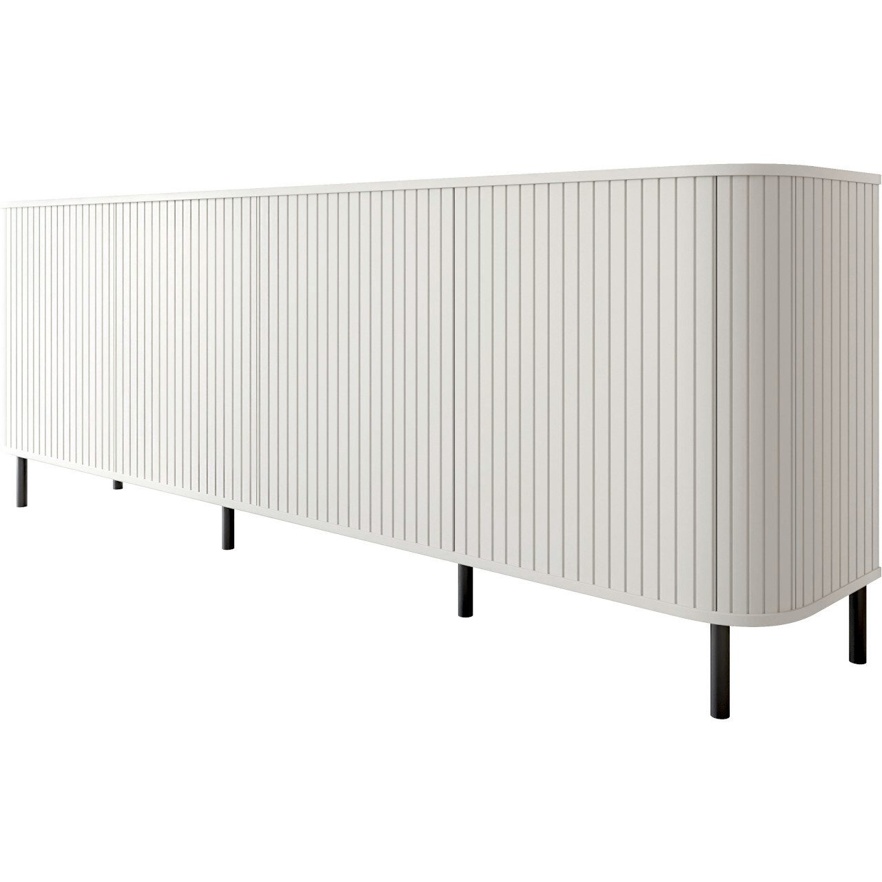 MOEBLINE Kommode Sidebaoard Beistellkommode 4DN ZILLO weiß