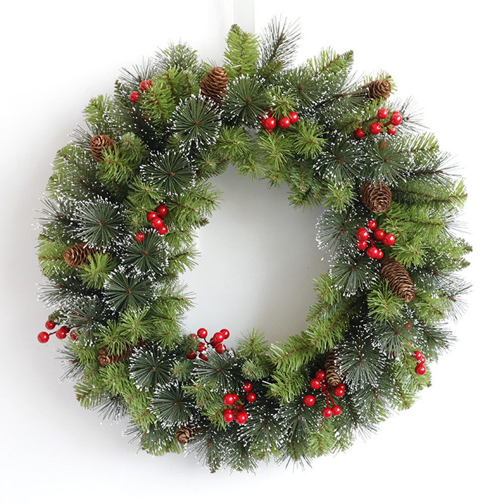 Kunstkranz LED Weihnachtskranz mit Kugel,30CM Christmas günstig online kaufen