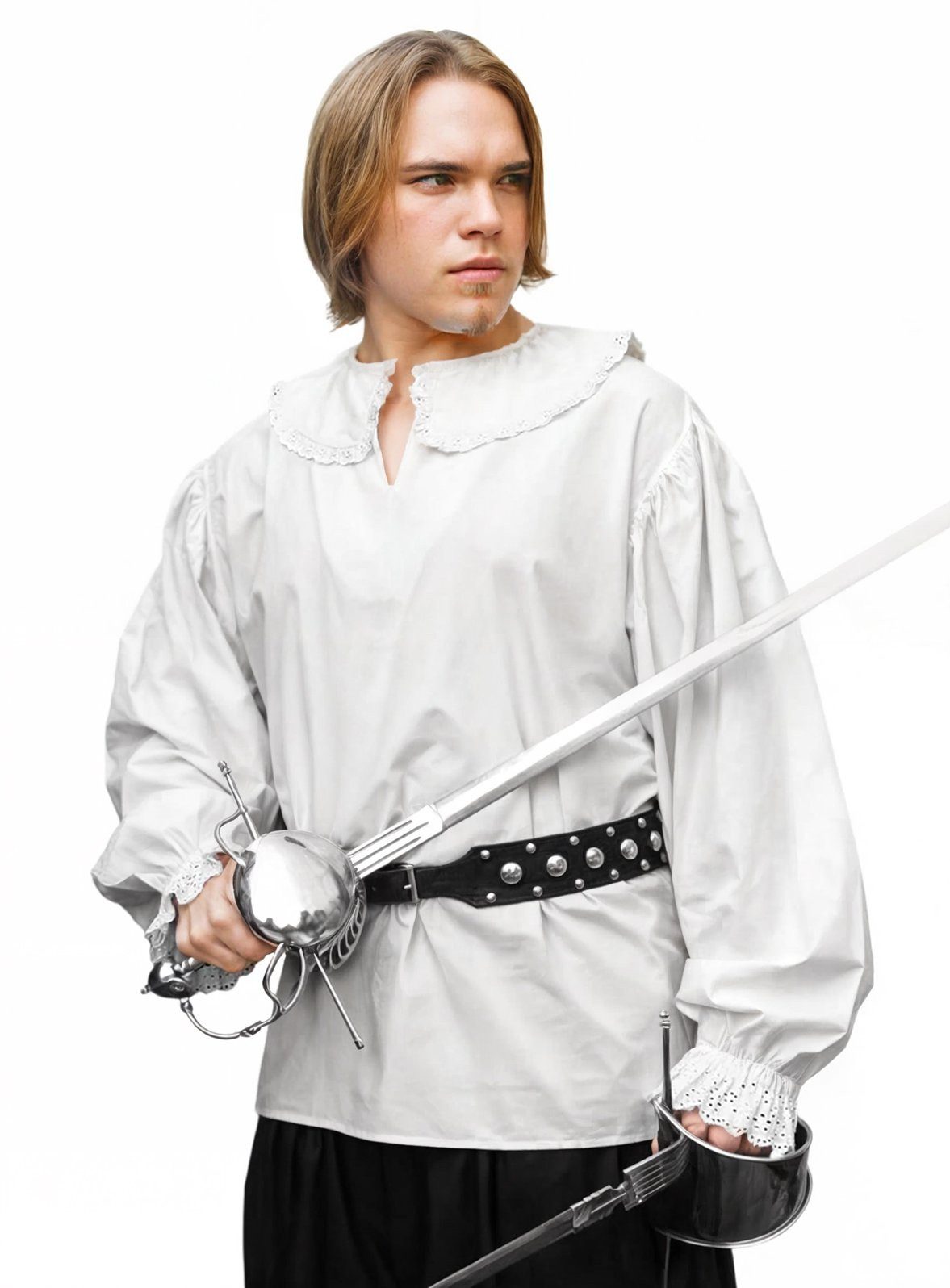 Supreme Replicas T-Shirt Musketier Hemd Ein lässiges Rüschenhemd für den Musketier von Welt!