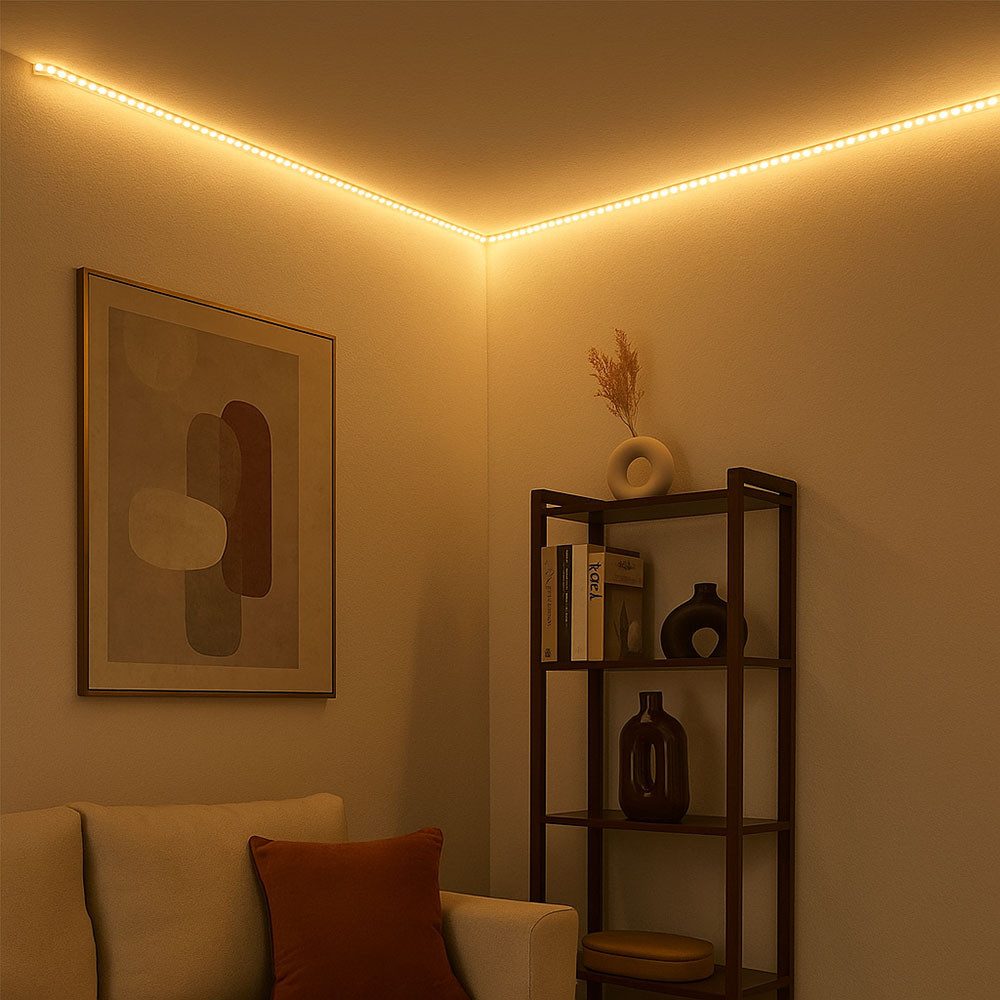 Paulmann Dekolicht, LED-Leuchtmittel fest verbaut, Warmweiß, LED Strip Lichtband Touchdimmer Küchenleuchte 1,8 m