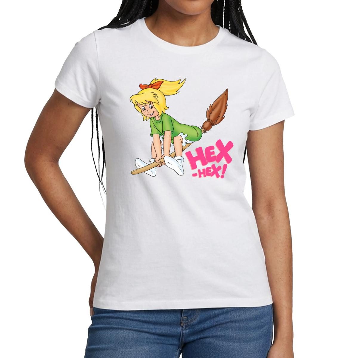 T-Shirt Bibi Blocksberg Fliegt Davon Frauen T-Shirt