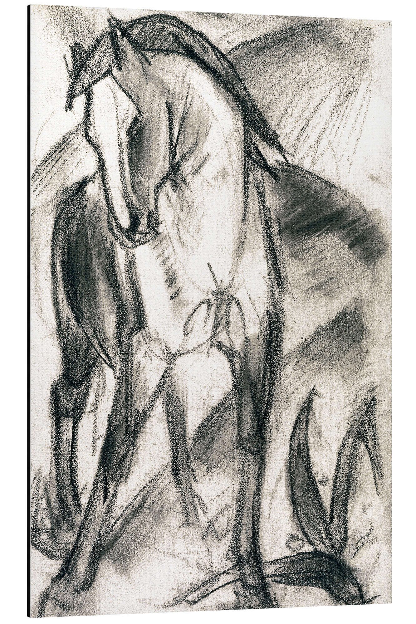 Posterlounge Wandbild Junges Pferd in Berglandschaft, Franz Marc, erhältlich als Poster, Leinwandbild, Wandsticker oder Acrylglasbild